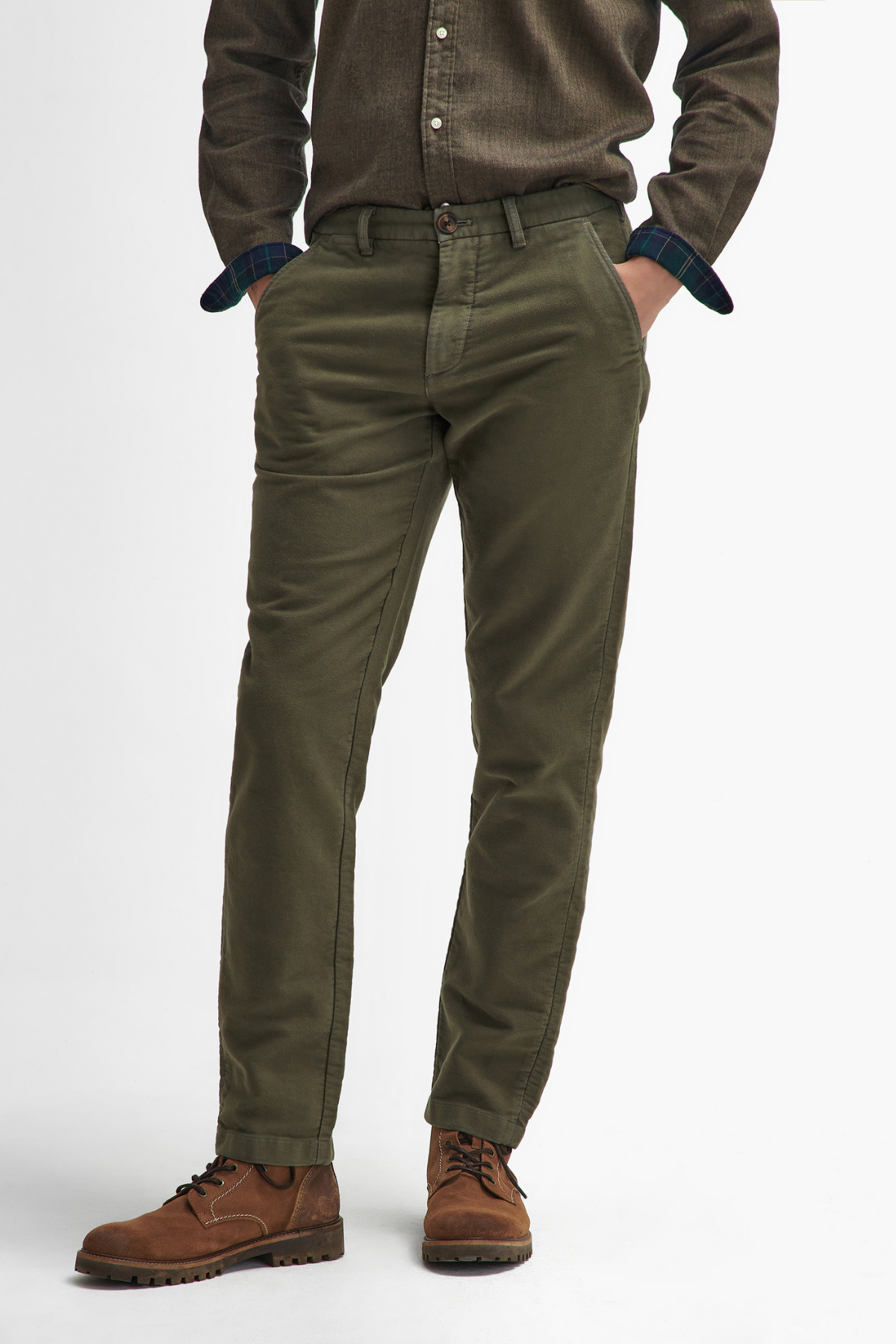 Barbour Moleskin Pantolon OL71 Dark Olive
