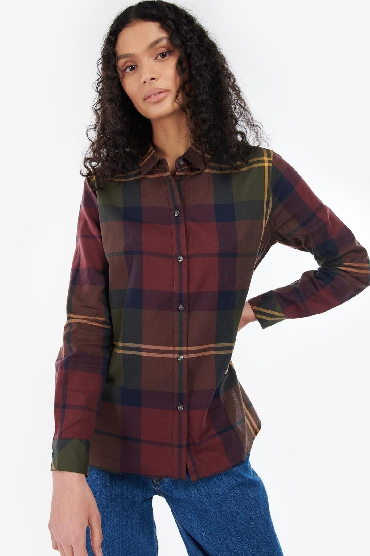 Barbour Moorland Gömlek BR73 Windsor/Olive