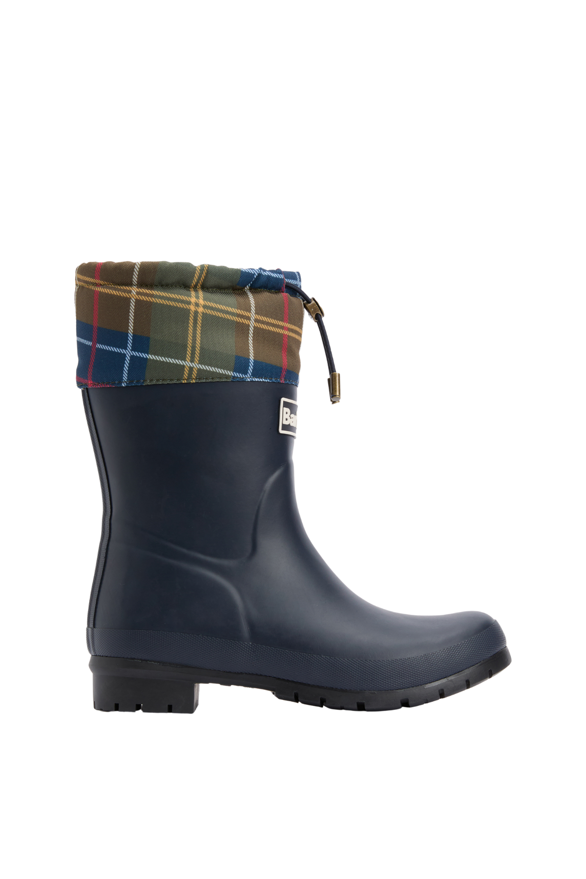 Barbour Mowbray Mid Welly Çizme NY11 Navy/Classic Tartan