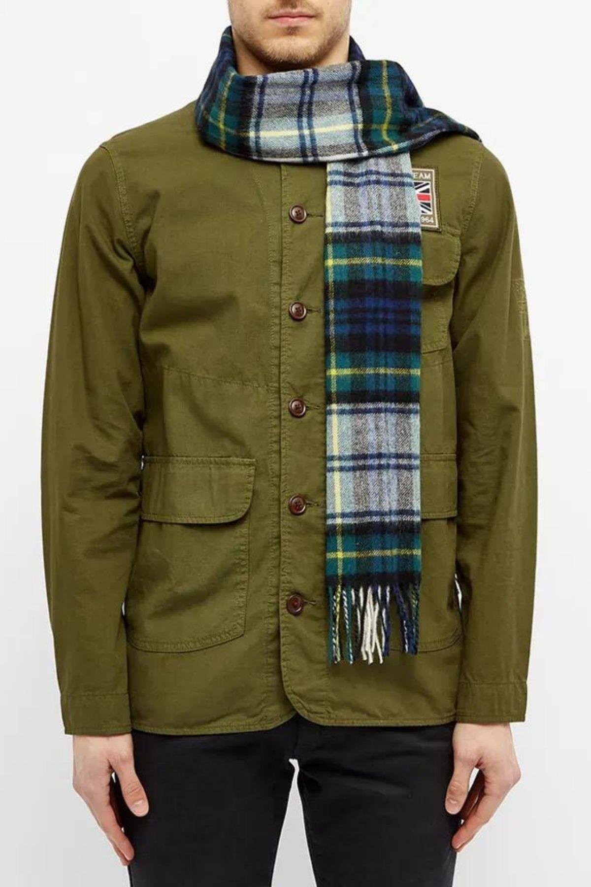Barbour New Check Tartan Atkı GN11 Dress Gordon