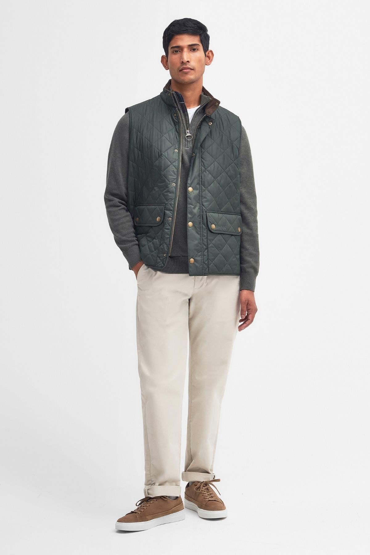 Barbour New Lowerdale Kapitone Yelek GN71 Sage