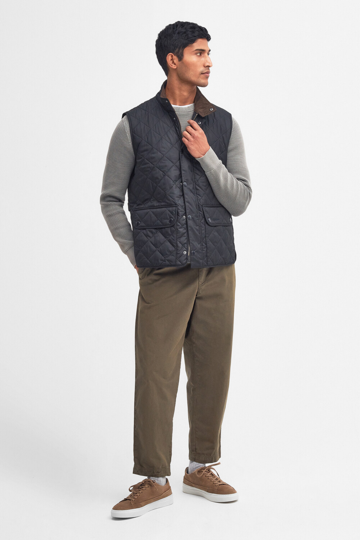 Barbour New Lowerdale Kapitone Yelek NY71 Navy