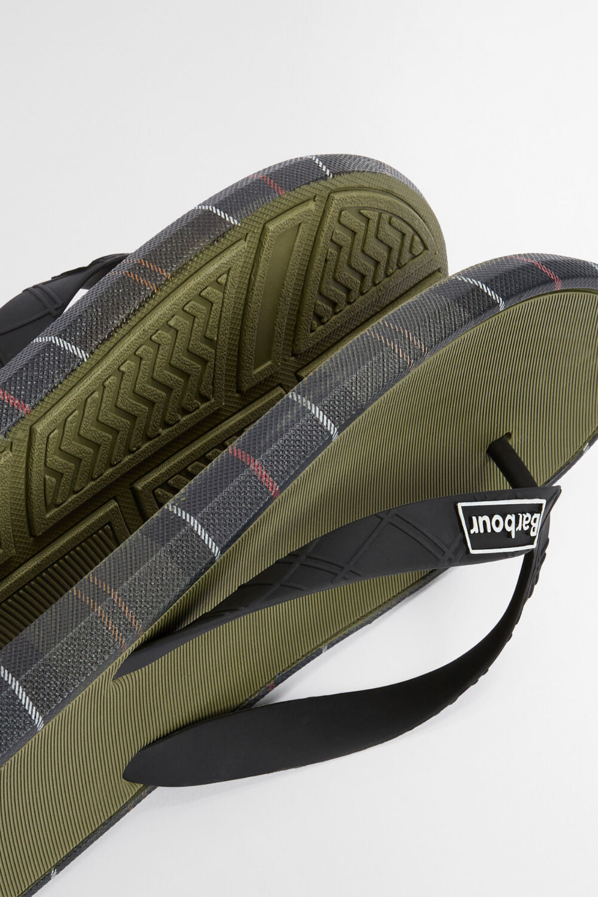 Barbour Oakdale Sandalet OL91 Olive/Classic Tartan