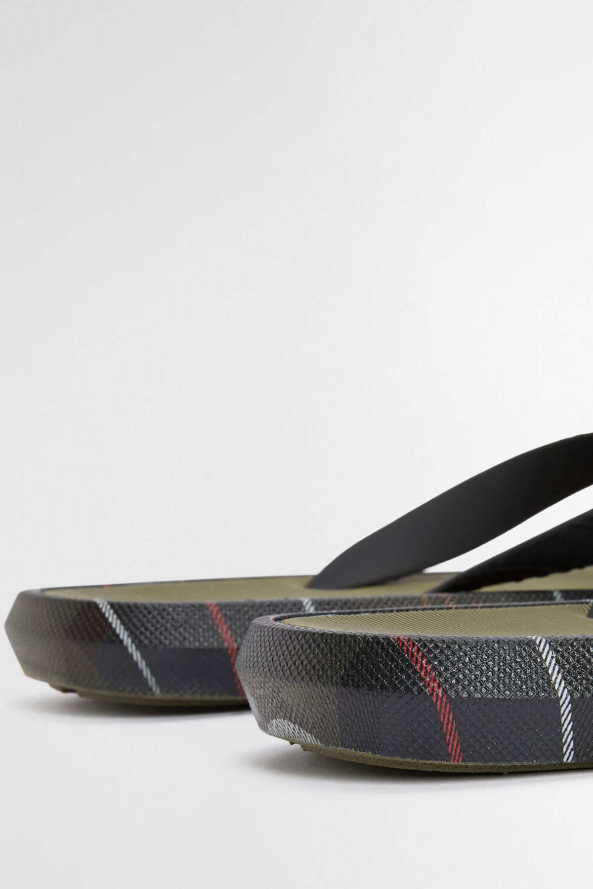 Barbour Oakdale Sandalet OL91 Olive/Classic Tartan