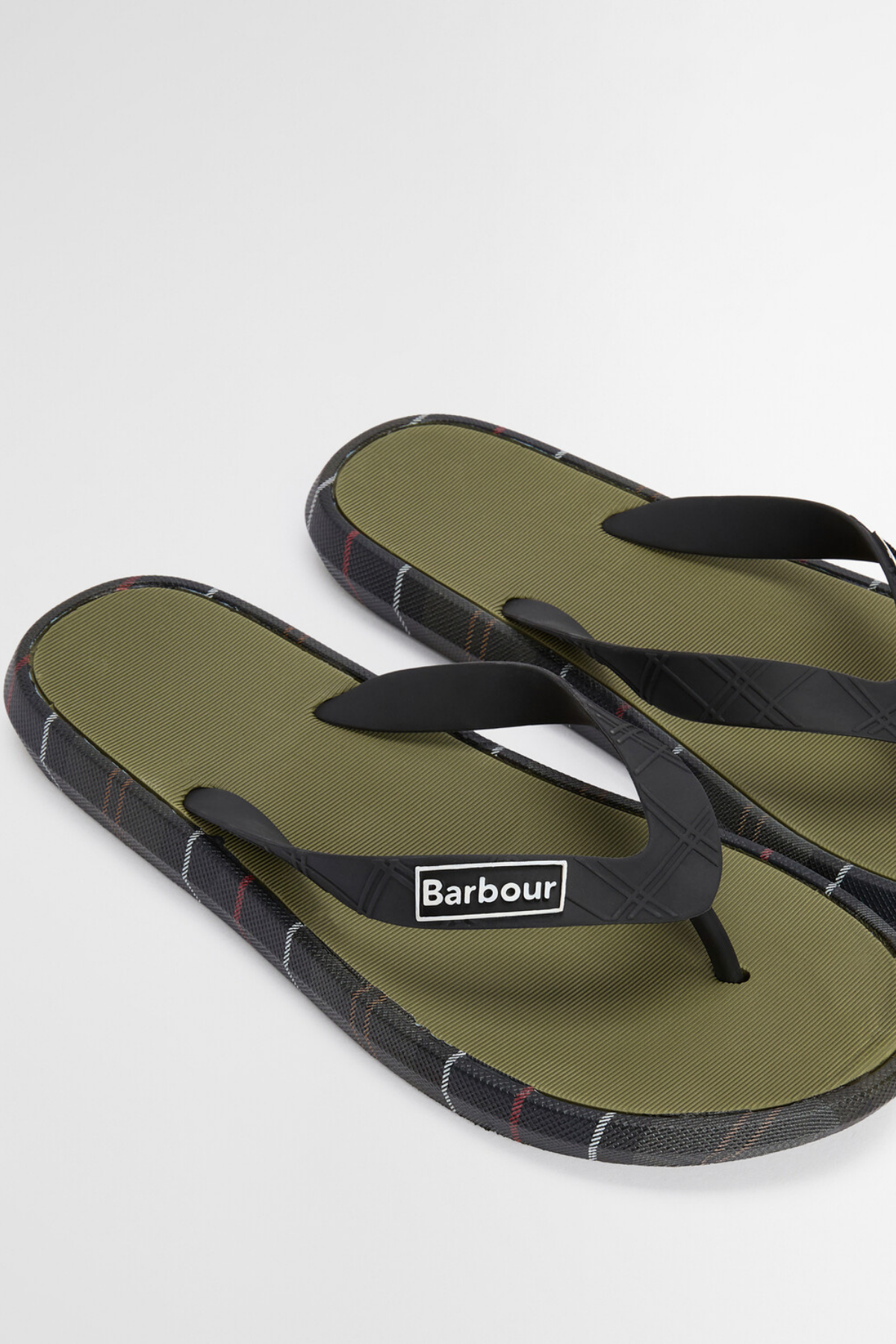 Barbour Oakdale Sandalet OL91 Olive/Classic Tartan