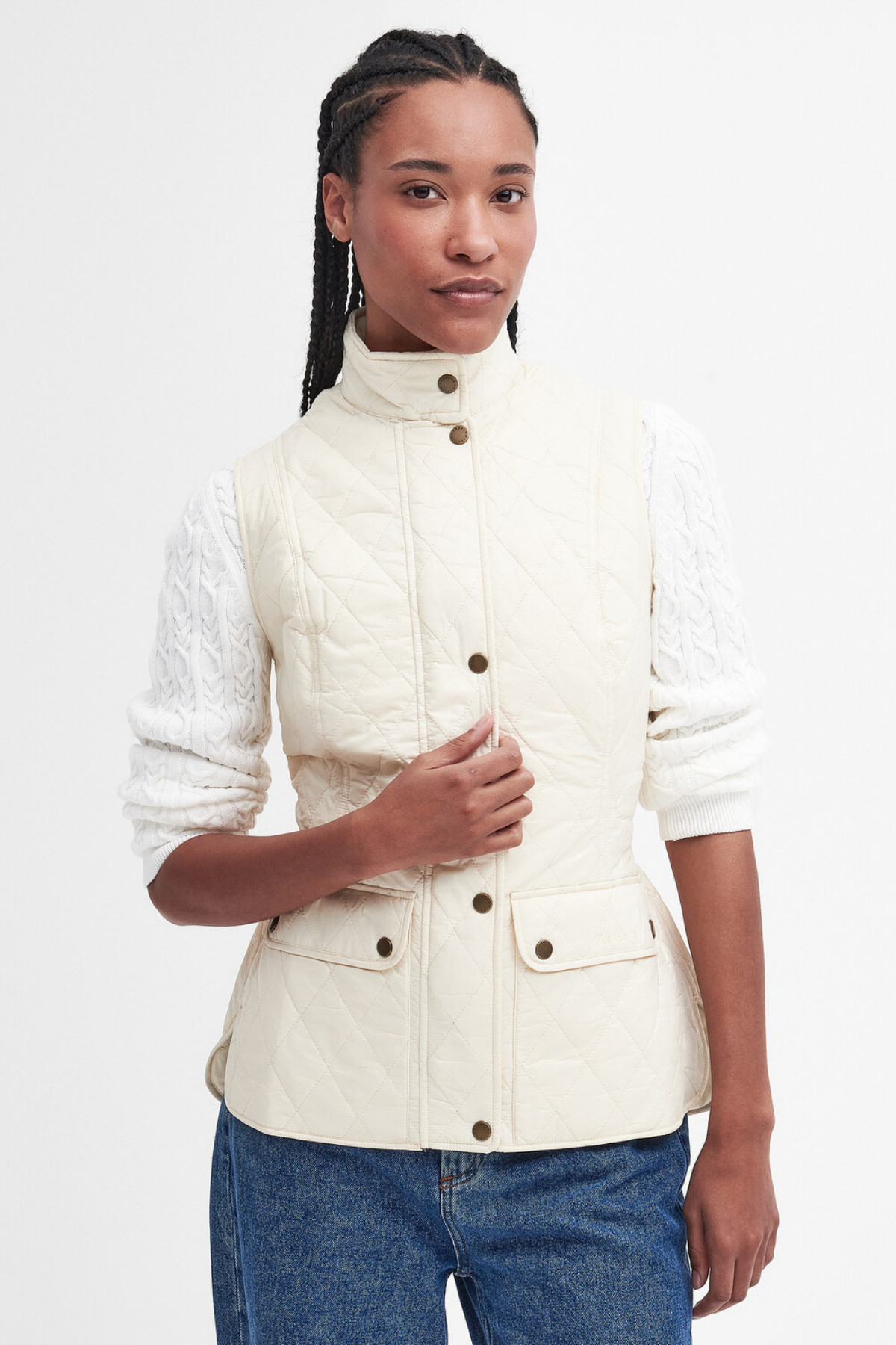 Barbour Otterburn Yelek CR31 Summer Pearl