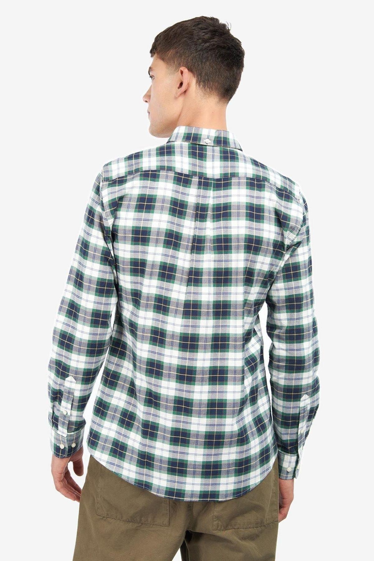 Barbour Oxbridge Tartan Tailored Gömlek TN36 Summer Ivy