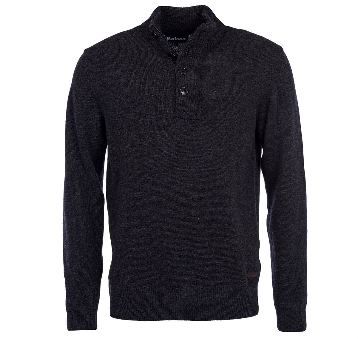 Barbour Patch Half Zip Kazak CH91 Charcoal