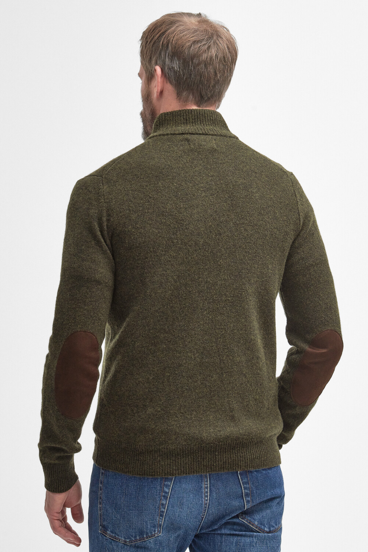 Barbour Patch Half Zip Kazak GN73 Seaweed