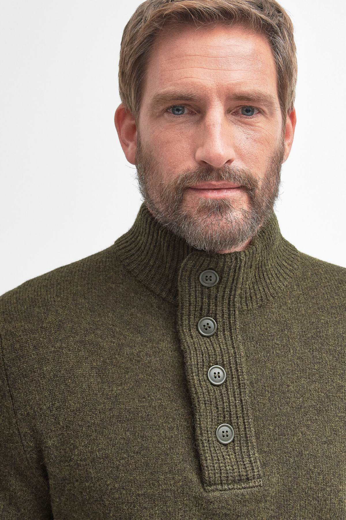 Barbour Patch Half Zip Kazak GN73 Seaweed