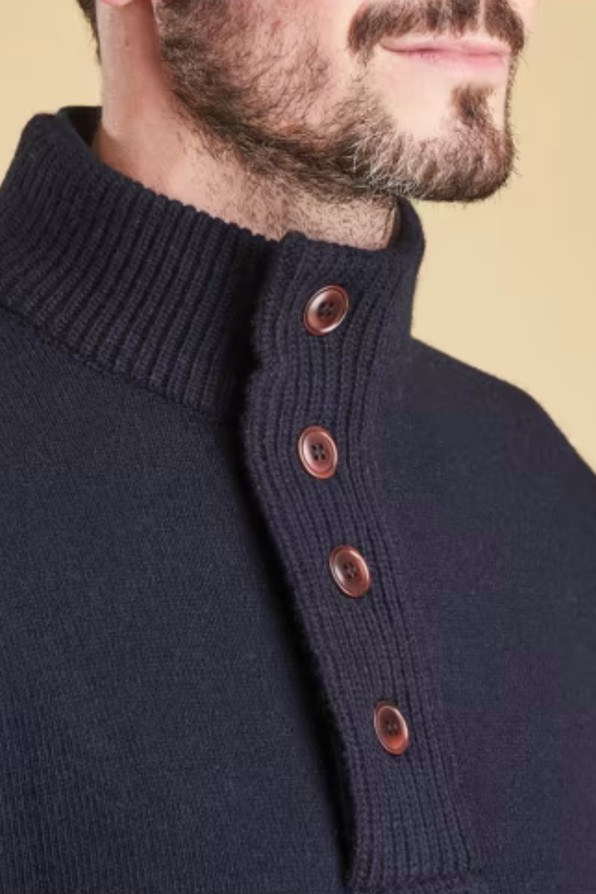 Barbour Patch Half Zip Kazak NY71 Navy