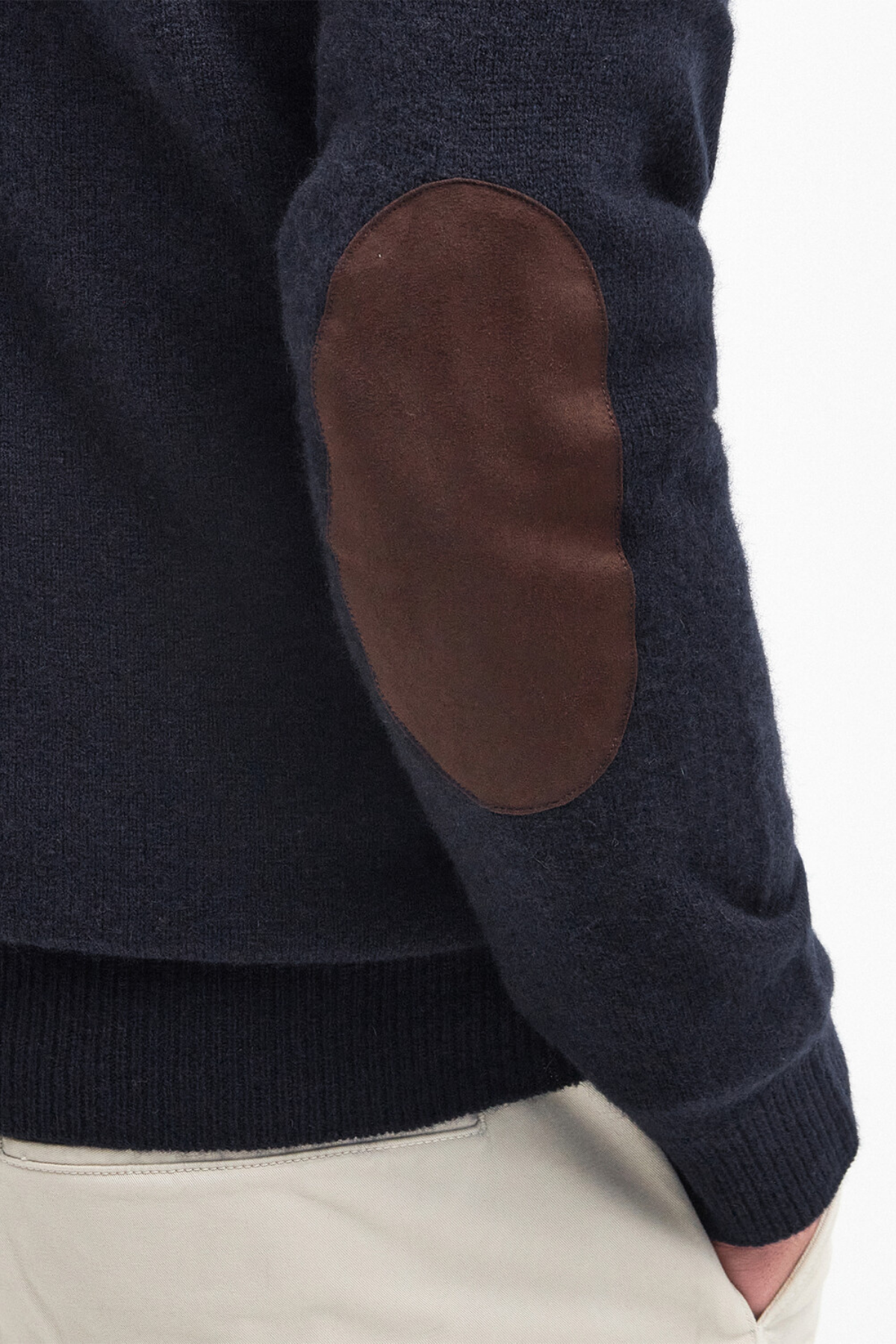 Barbour Patch Half Zip Kazak NY91 Navy