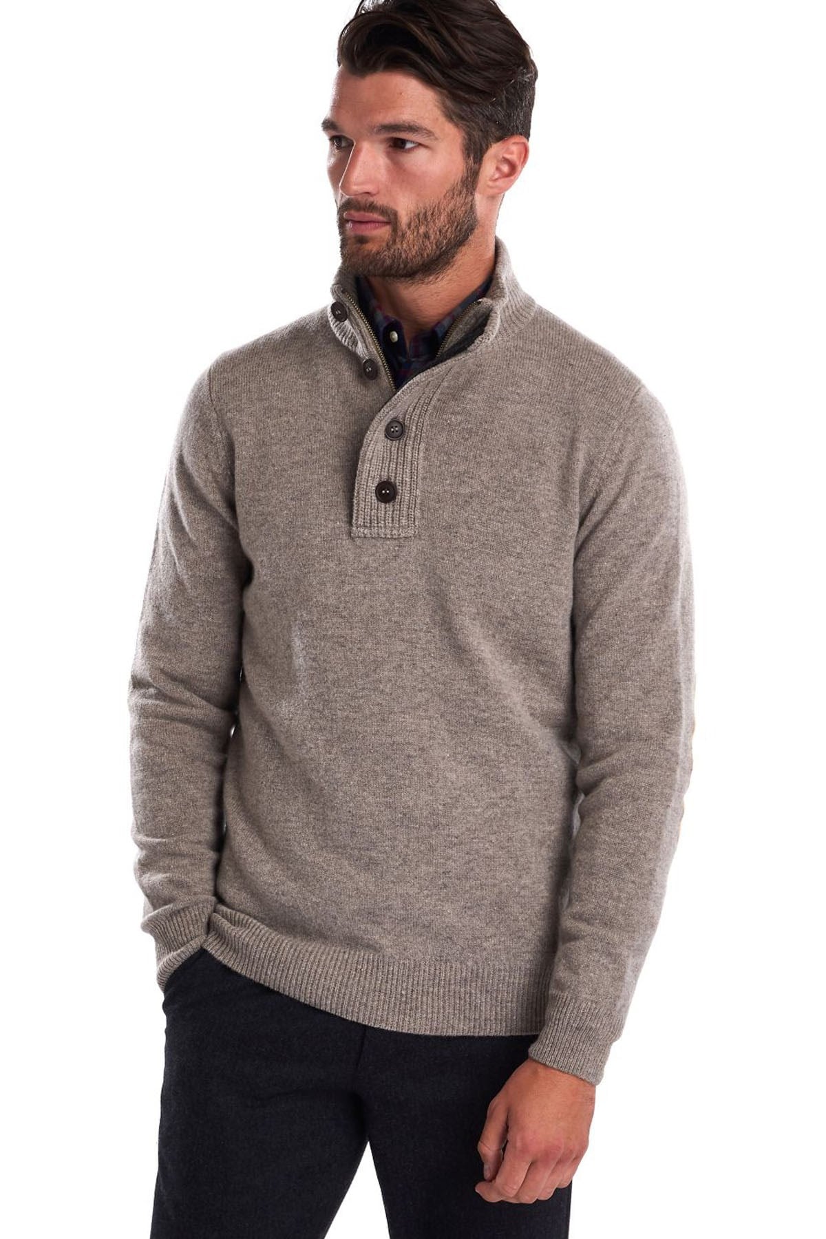 Barbour Patch Half Zip ST51 Stone