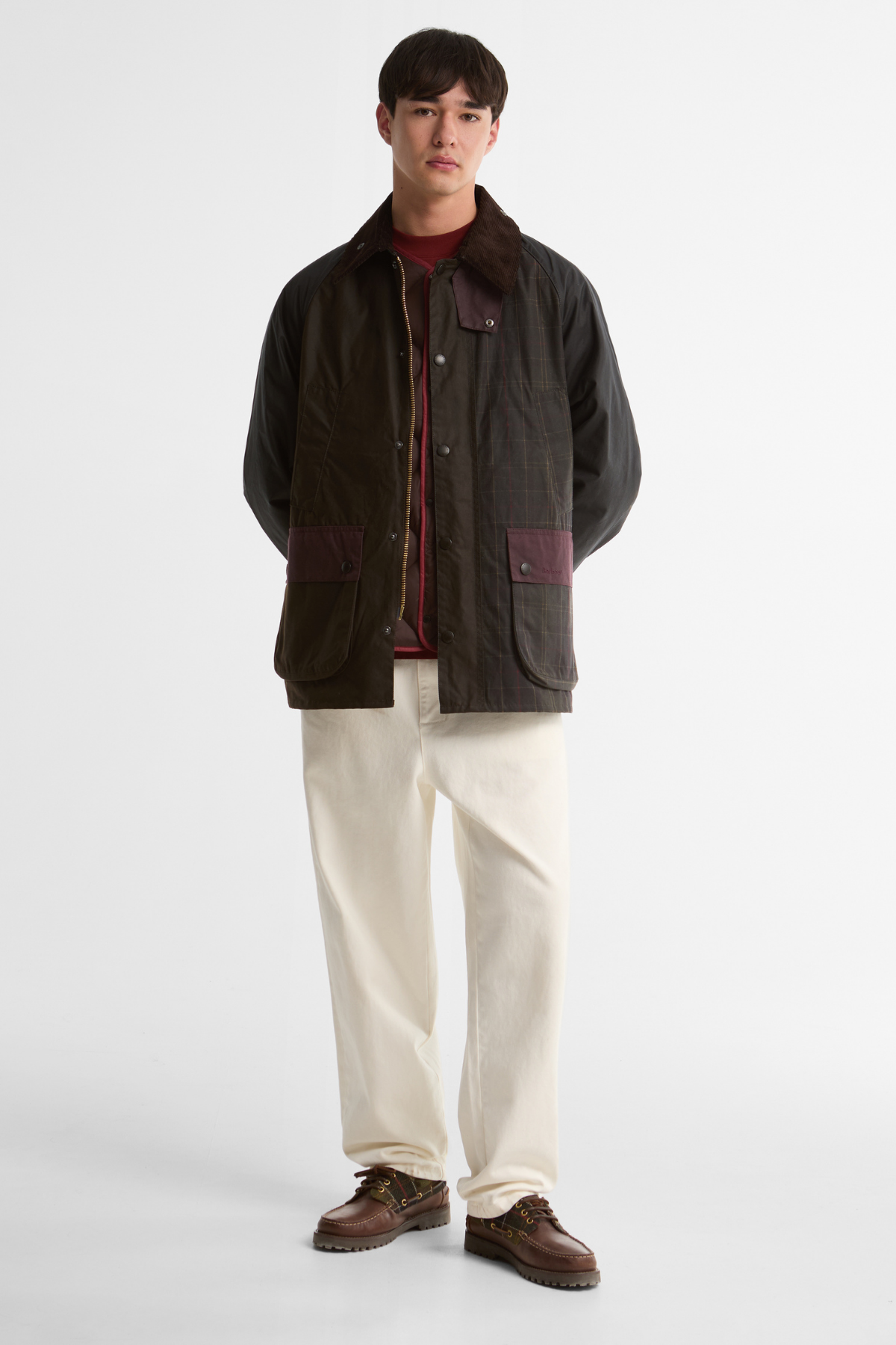 Barbour Patchwork  Bedale Yağlı Ceket OL71 Tartan Multi