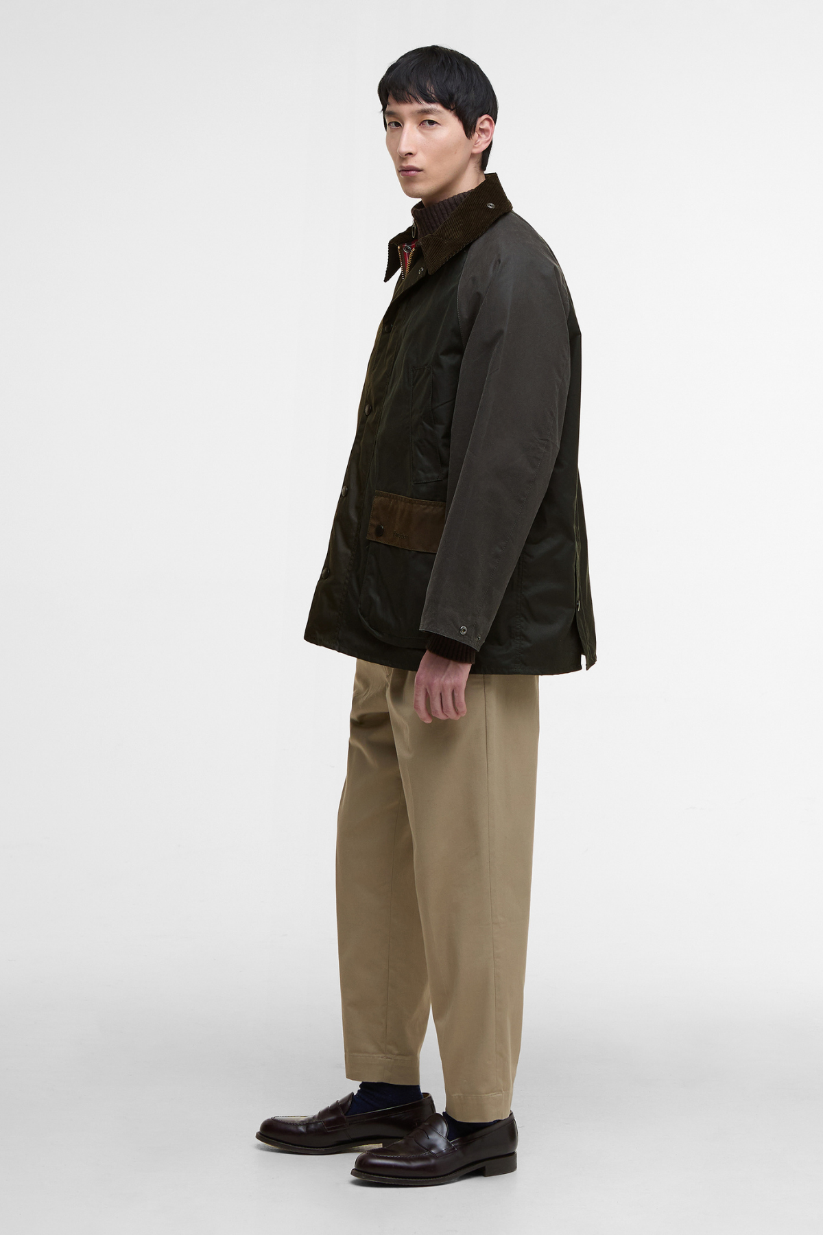 Barbour Patchwork  Bedale Yağlı Ceket SG51 Sage Multi