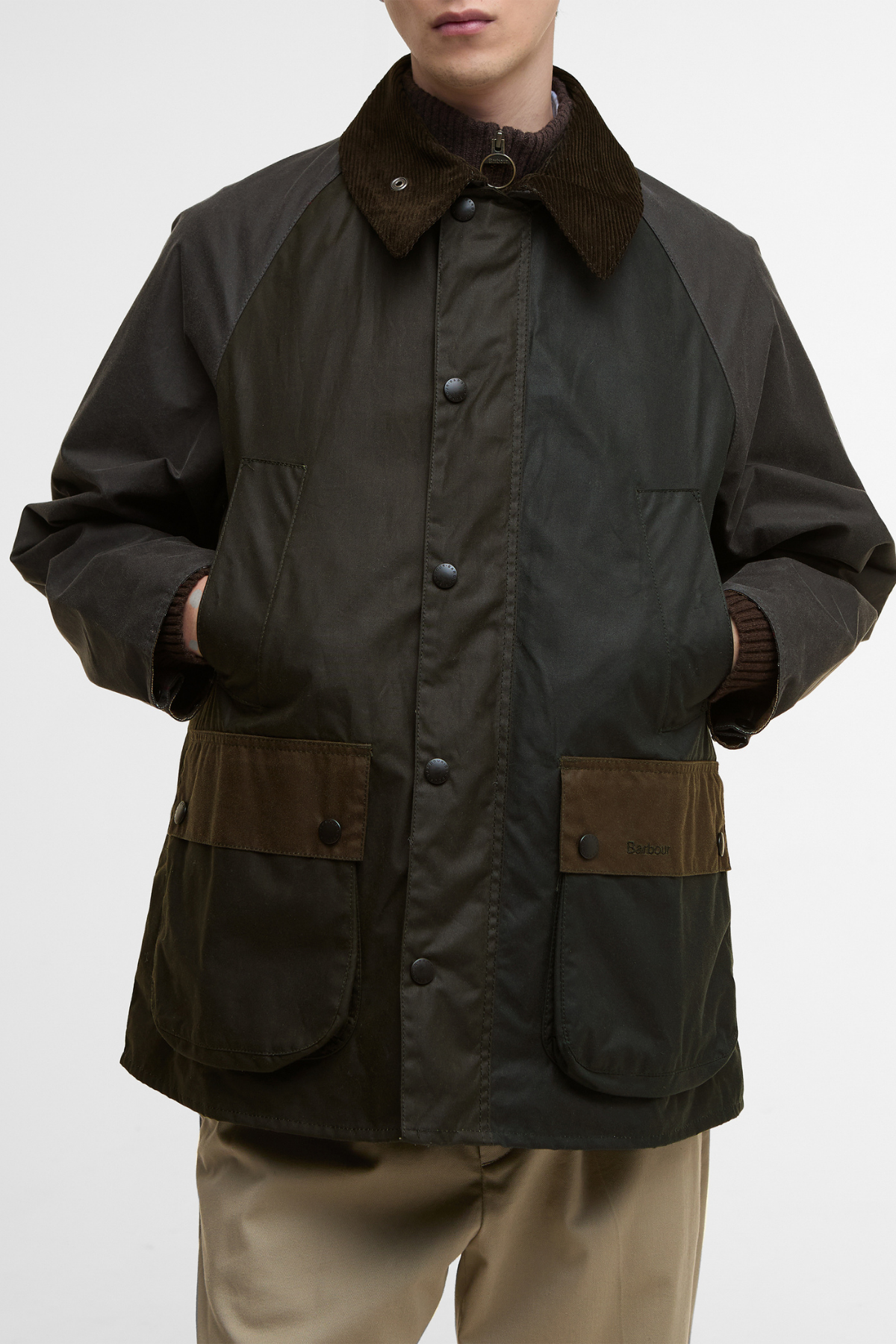 Barbour Patchwork  Bedale Yağlı Ceket SG51 Sage Multi