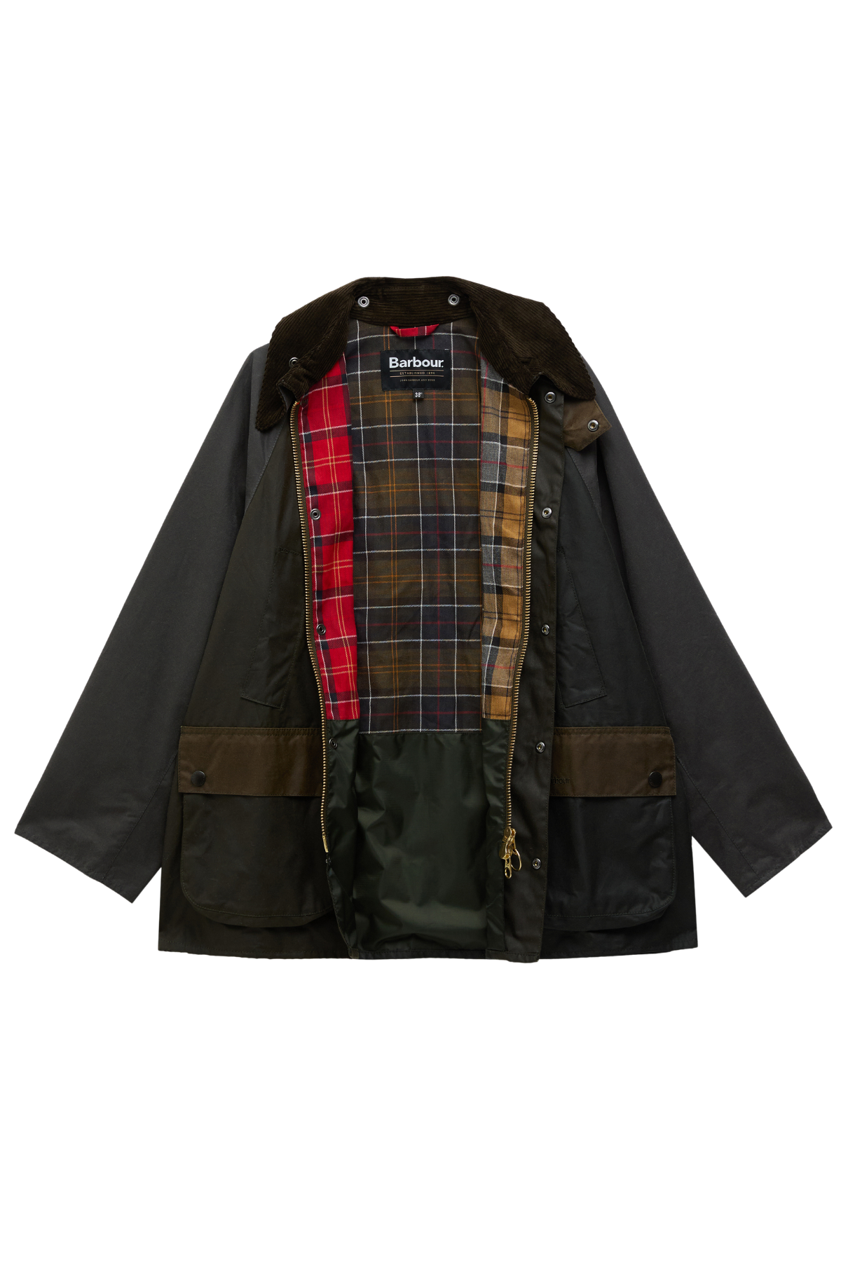 Barbour Patchwork  Bedale Yağlı Ceket SG51 Sage Multi