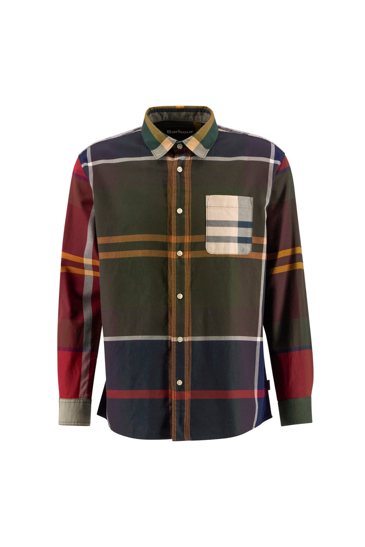 Barbour Patchwork OS Tartan Gömlek MI73 Tartan Mix