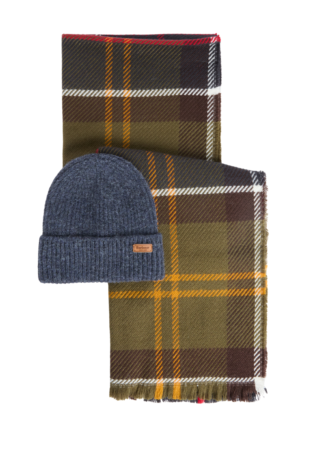 Barbour Pendle Bere & Blair Atkı Hediye Seti TN11 Classic Tartan