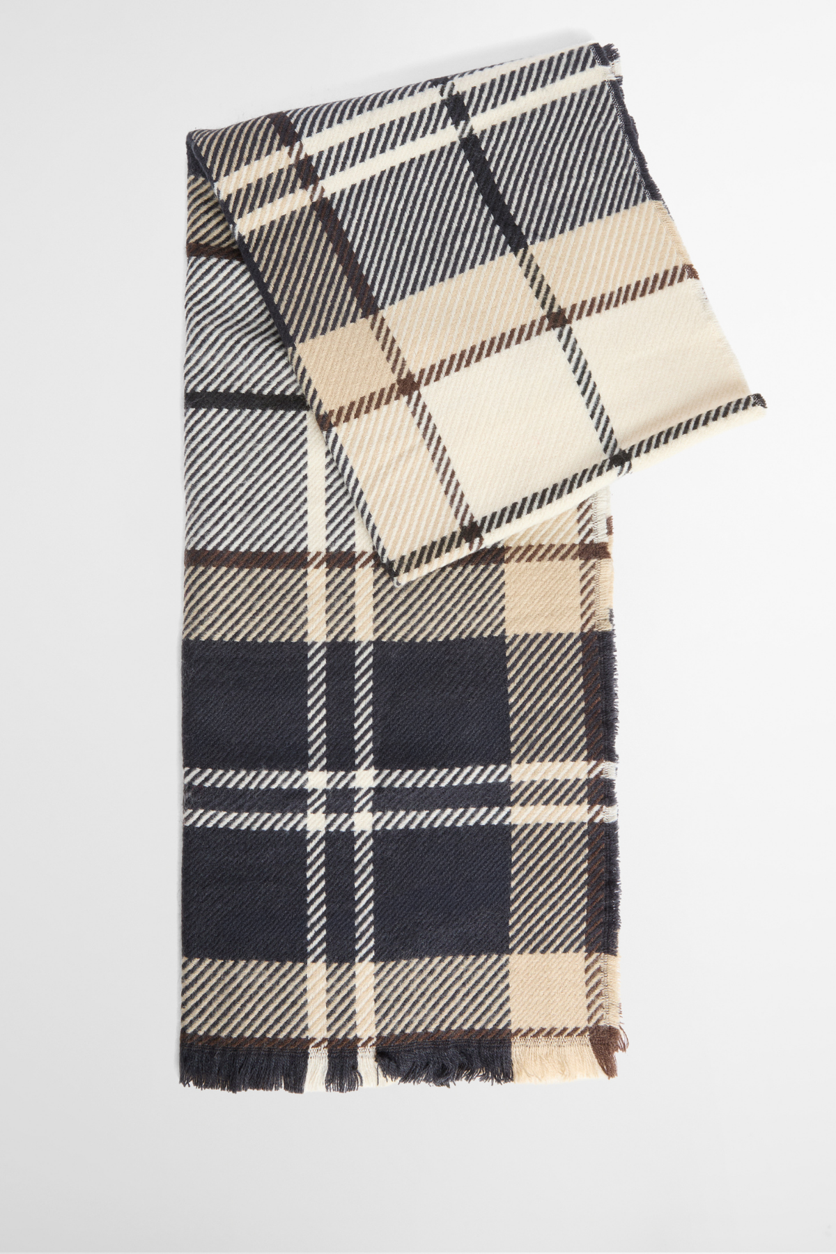 Barbour Pendle Bere & Blair Atkı Hediye Seti TN26 Light Birchwood Tartan