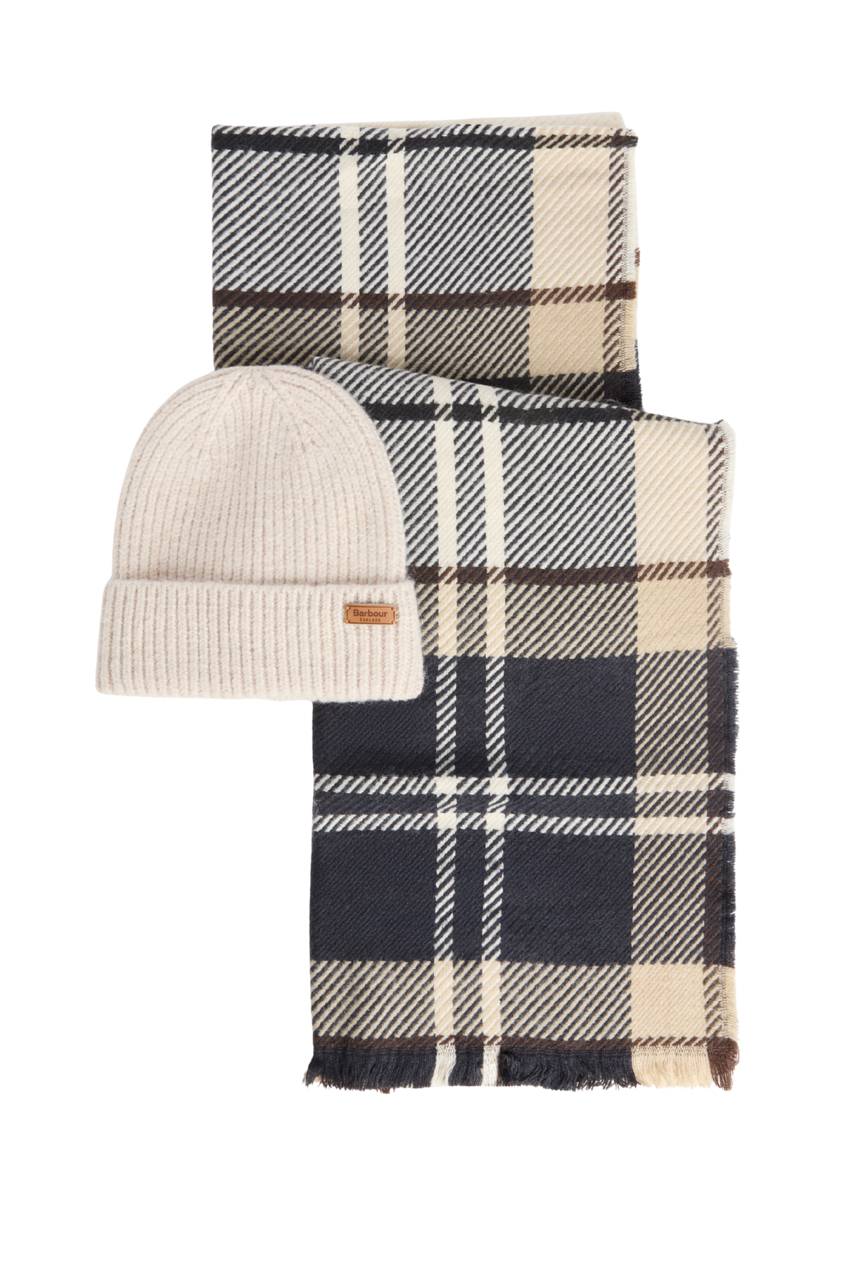 Barbour Pendle Bere & Blair Atkı Hediye Seti TN26 Light Birchwood Tartan