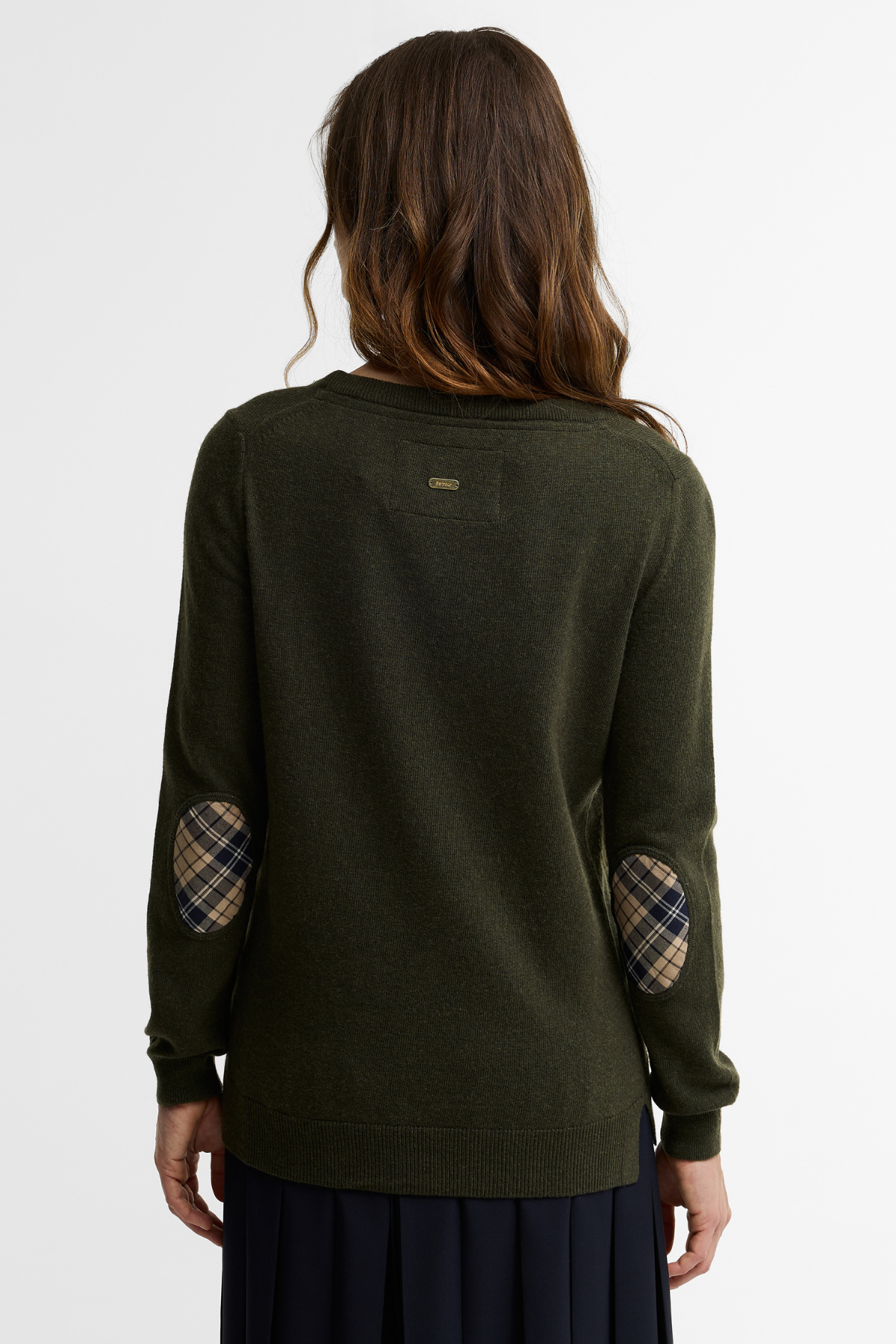 Barbour Pendle Crew Triko Kazak OL75 Olive/B