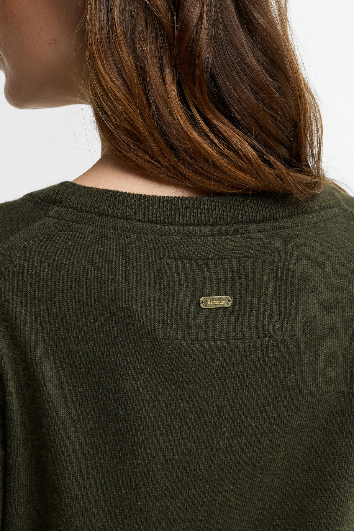 Barbour Pendle Crew Triko Kazak OL75 Olive/B