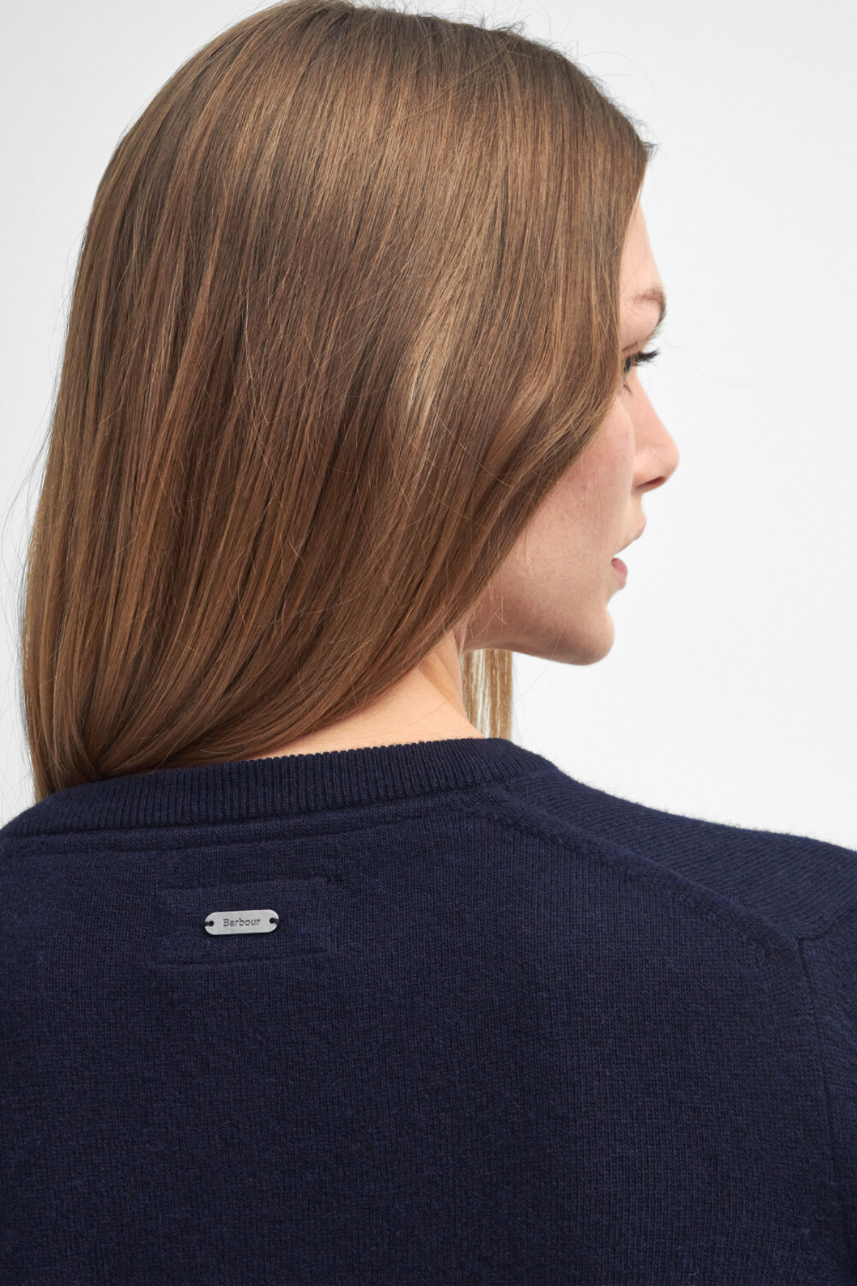 Barbour Pendle Triko Hırka NY78 Navy/Hessian Tartan