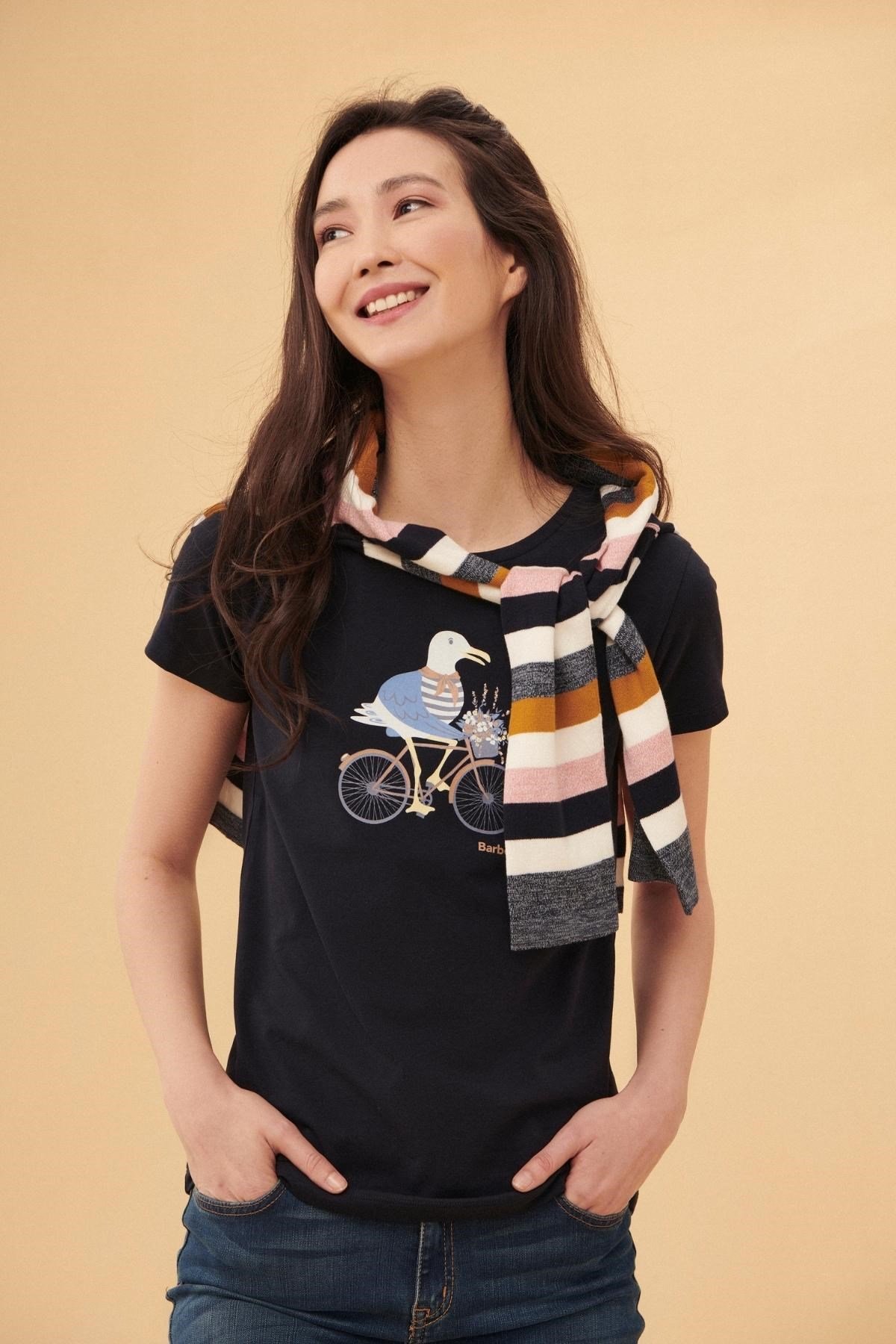 Barbour Penfor T-Shırt Navy Print