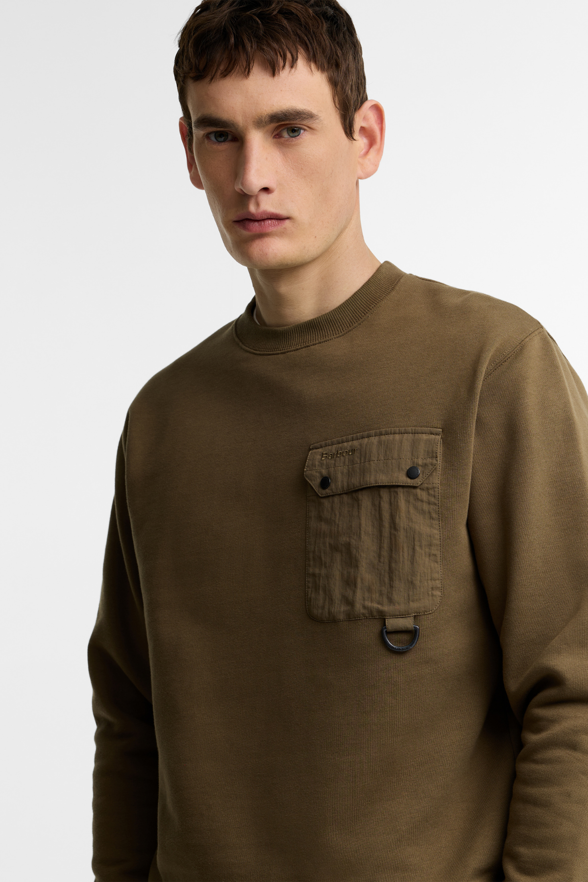 Barbour Pitt Sweatshirt OL78 Beech