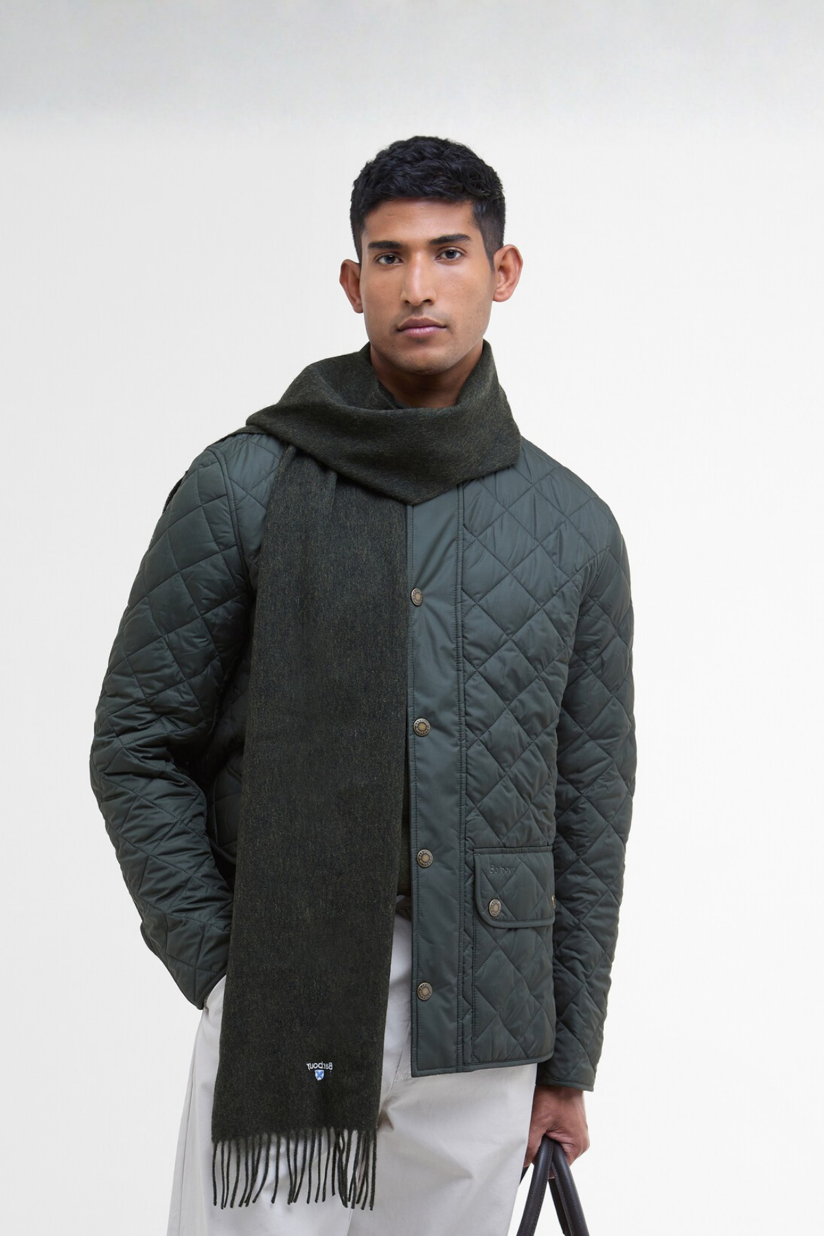 Barbour Plain Lambswool Atkı GN31 Seaweed