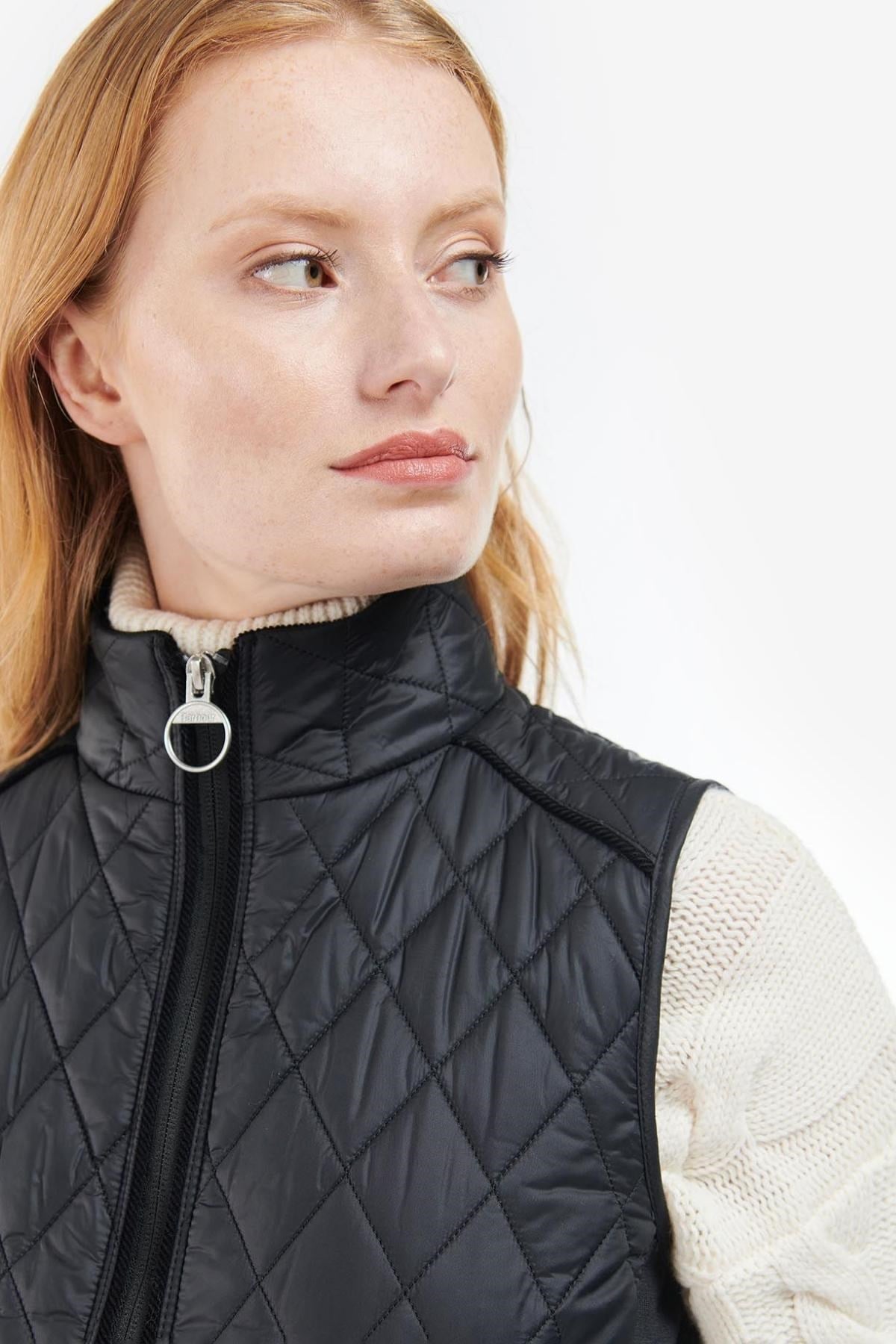 Barbour Poppy Kadın Yelek Black/Renaissance Floral