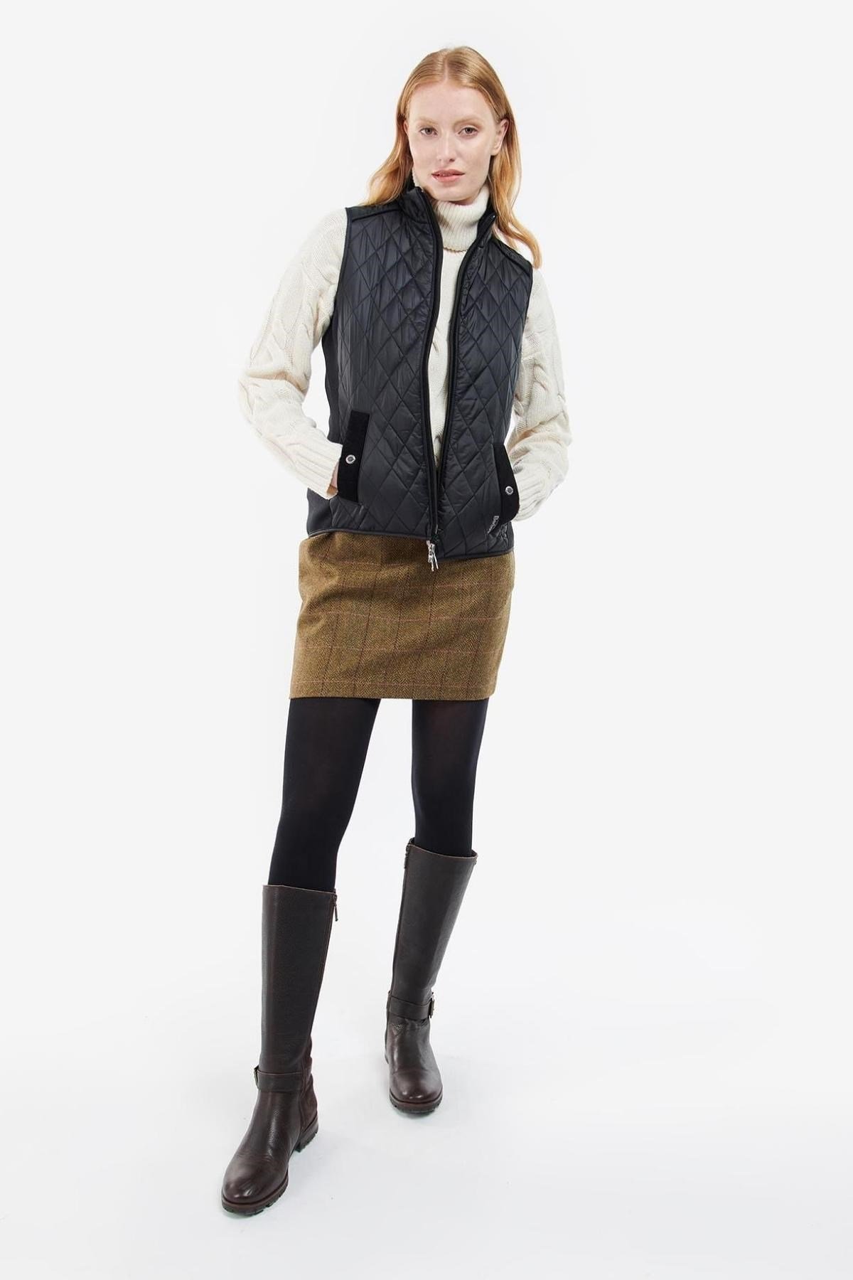 Barbour Poppy Kadın Yelek Black/Renaissance Floral