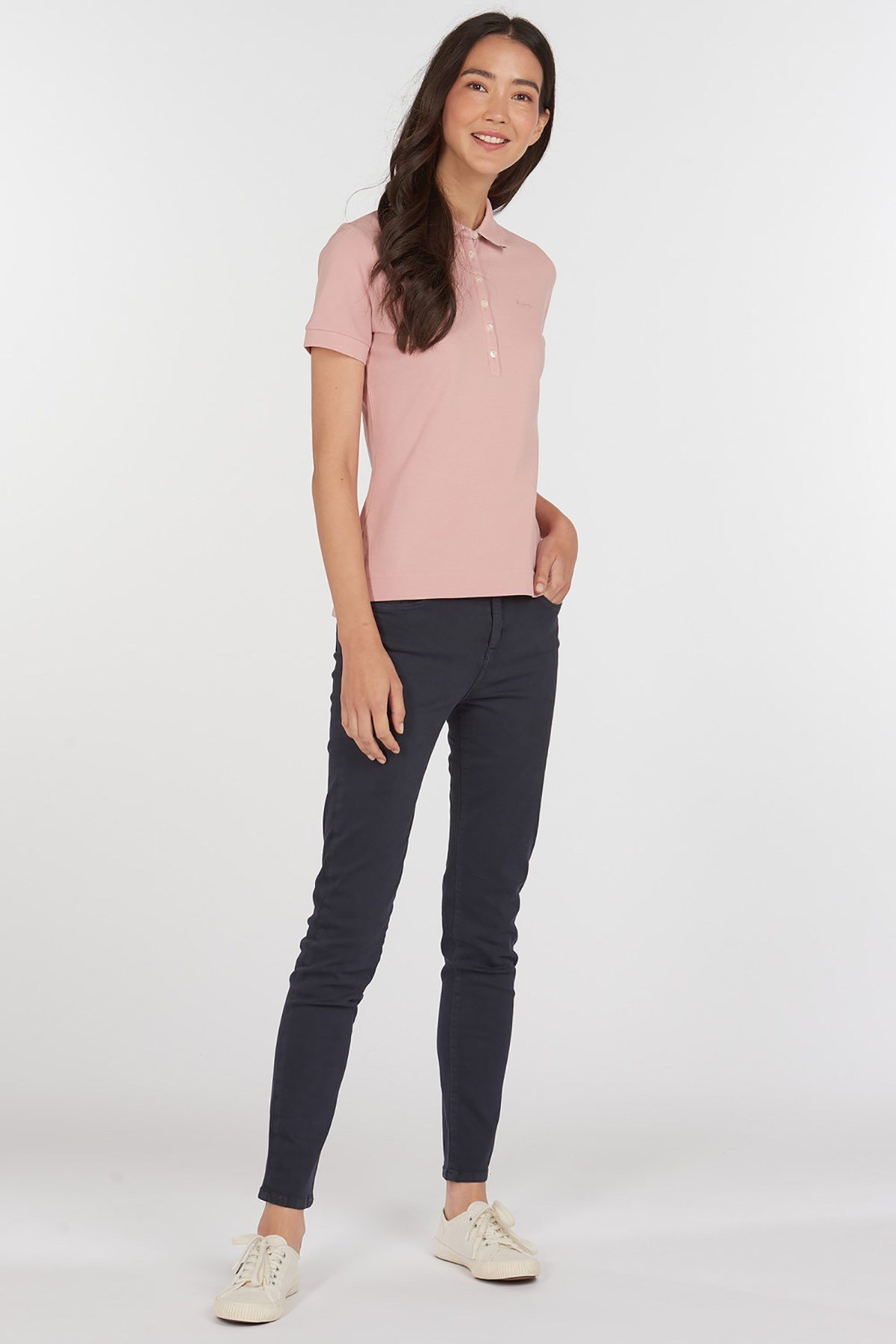 Barbour Portsdown Top Polo Shirt PI52 Blusher