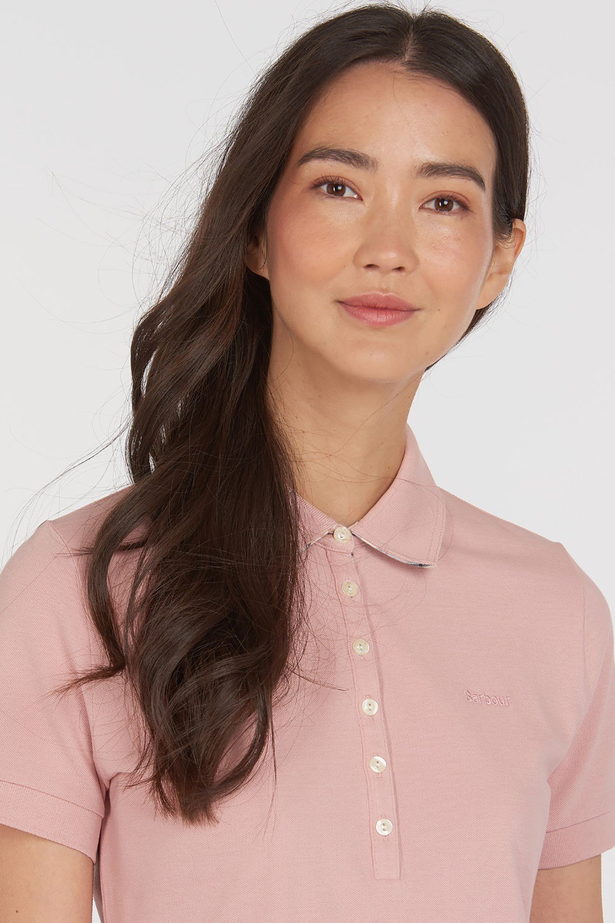 Barbour Portsdown Top Polo Shirt PI52 Blusher