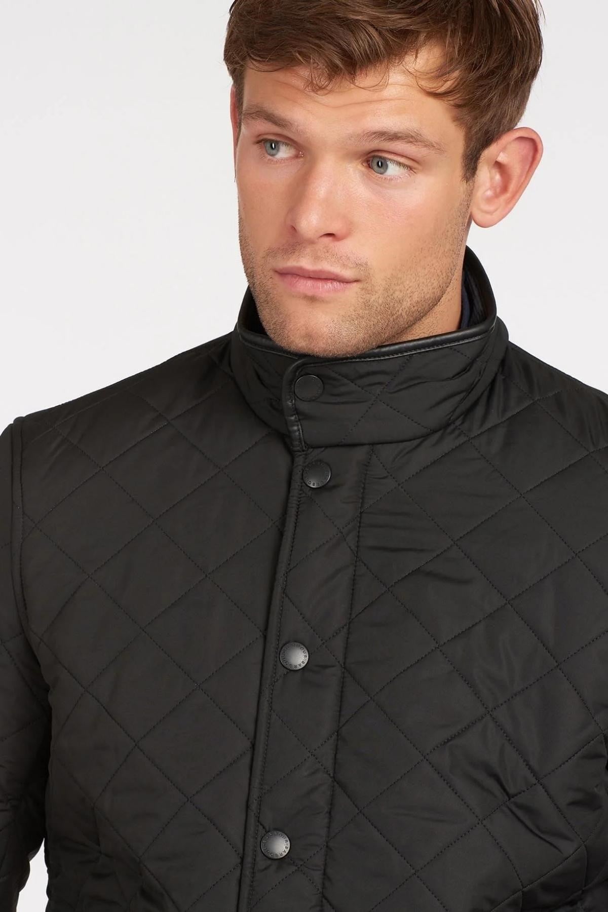 Barbour Powell Polar Kapitone Ceket BK11 Black