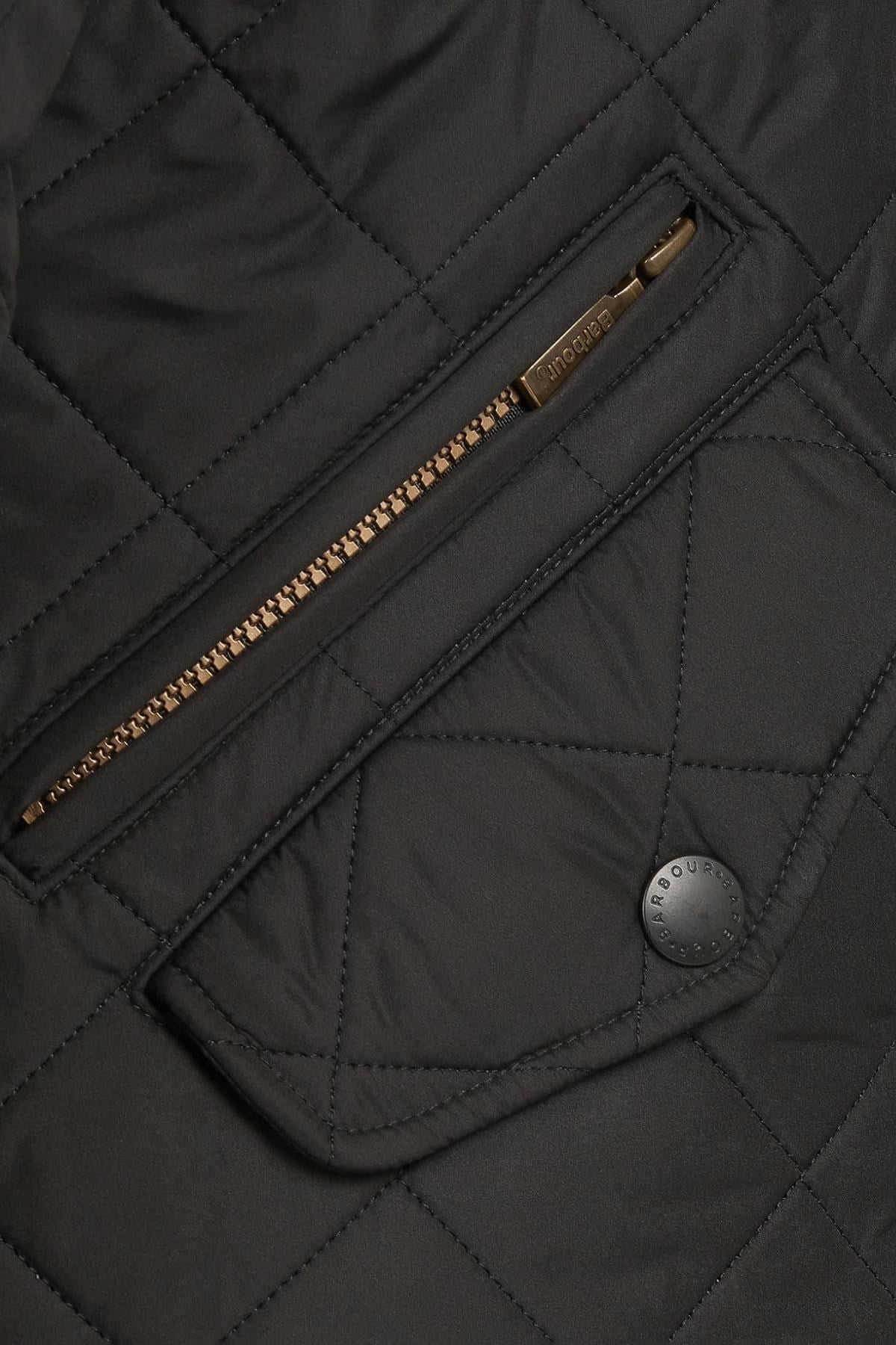 Barbour Powell Polar Kapitone Ceket BK11 Black