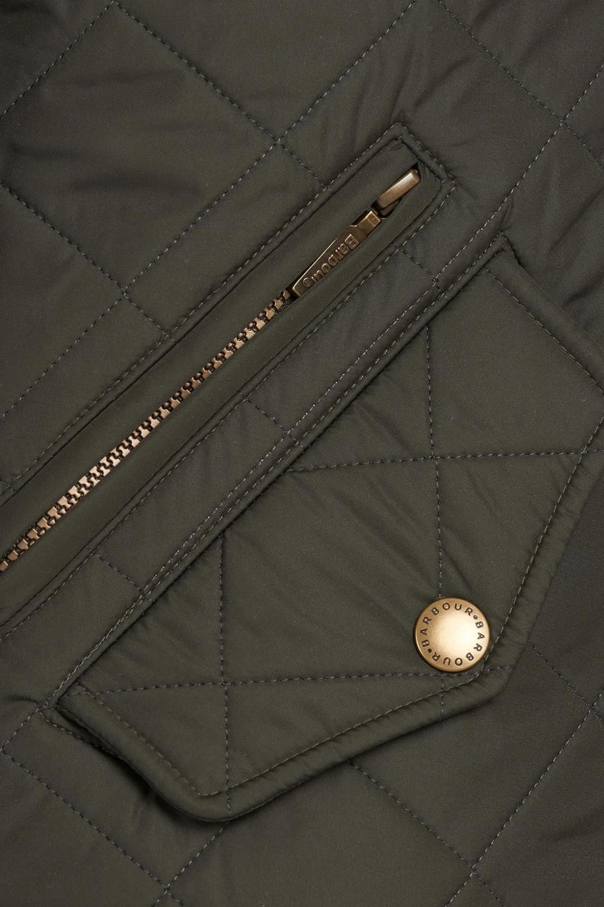 Barbour Powell Polar Kapitone Ceket GN72 Sage