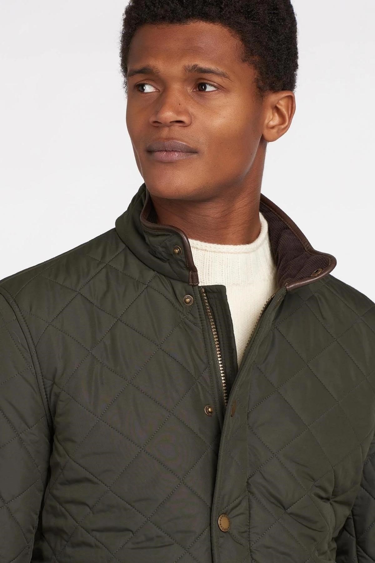 Barbour Powell Polar Kapitone Ceket GN72 Sage