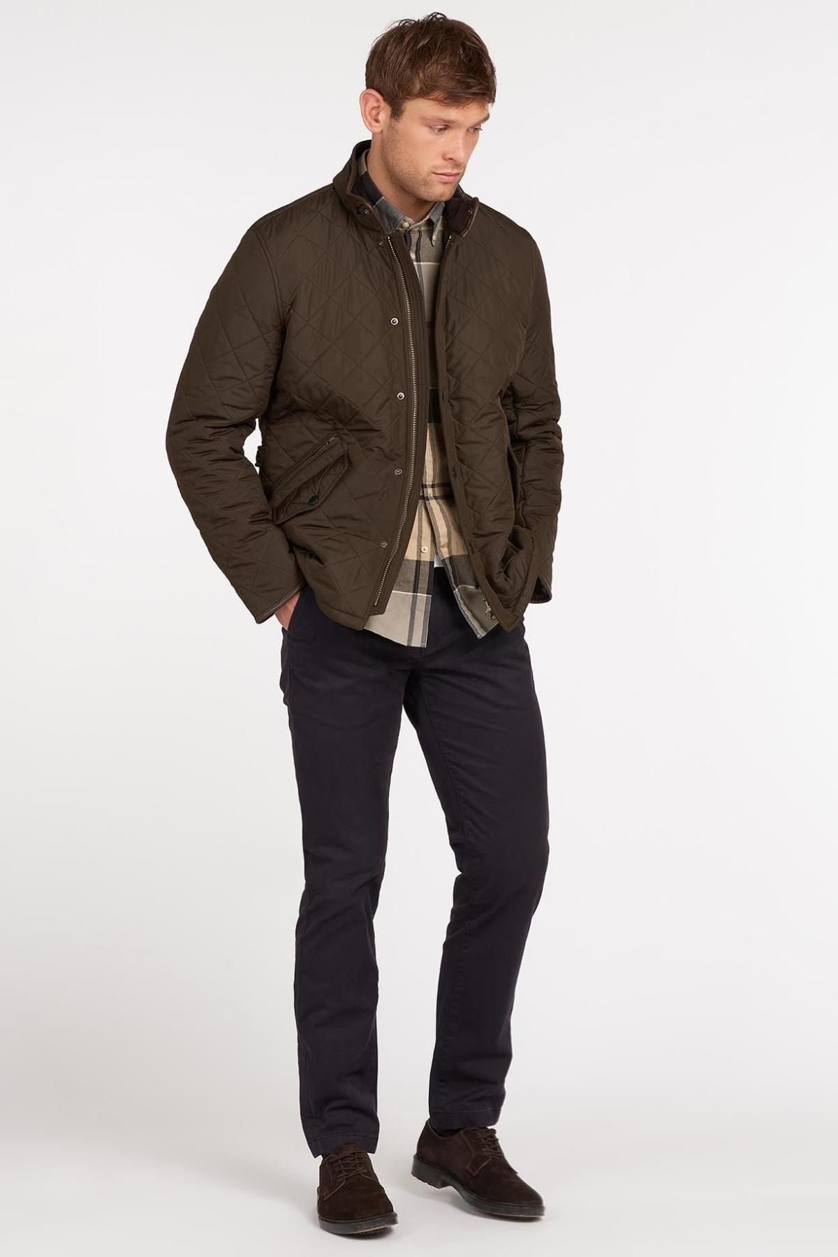 Barbour Powell Polar Kapitone Ceket OL51 Olive