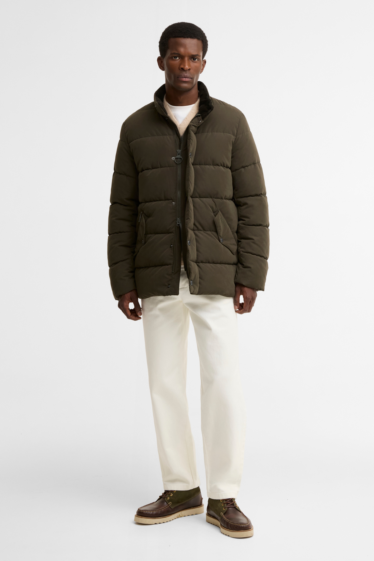 Barbour Powell Puffer Mont SG71 Dark Sage