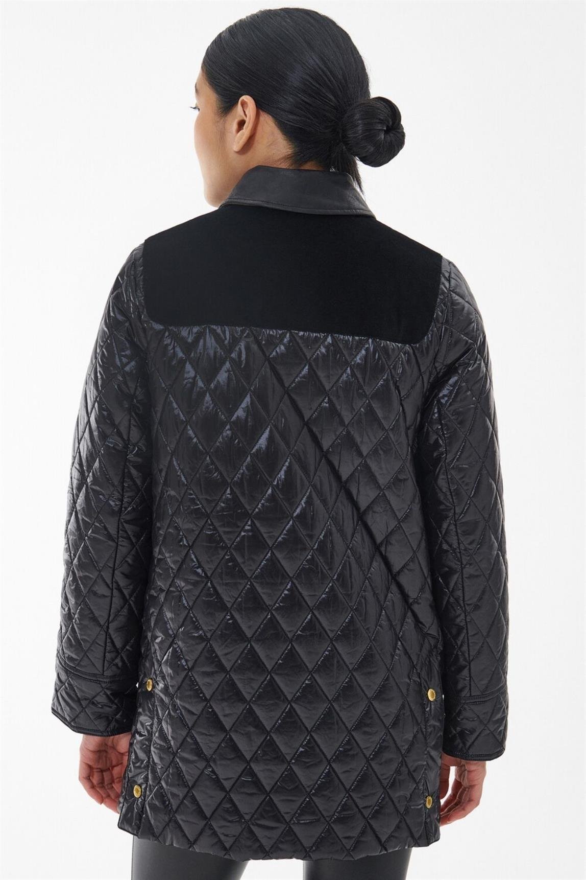 Barbour Premium Carlton Kapitone Ceket BK11 Black/Classic