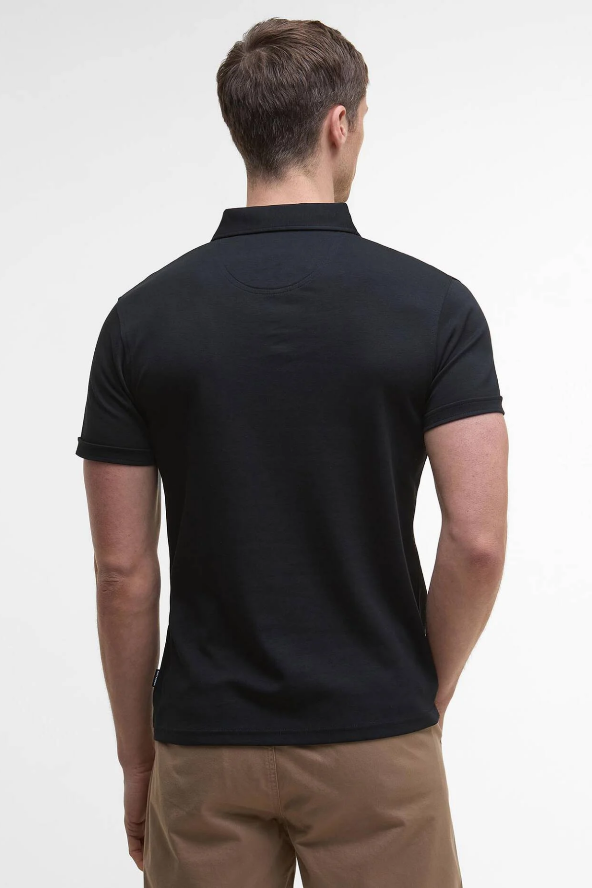 Barbour Premium Corpatch Tailored Polo Yaka BK31 Black
