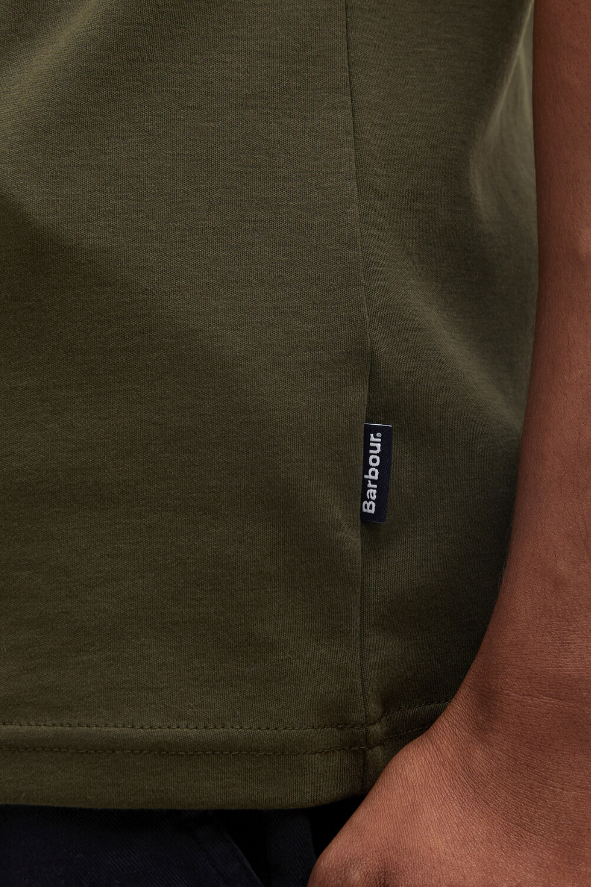 Barbour Premium Corpatch Tailored Polo Yaka OL71 Dark Olive