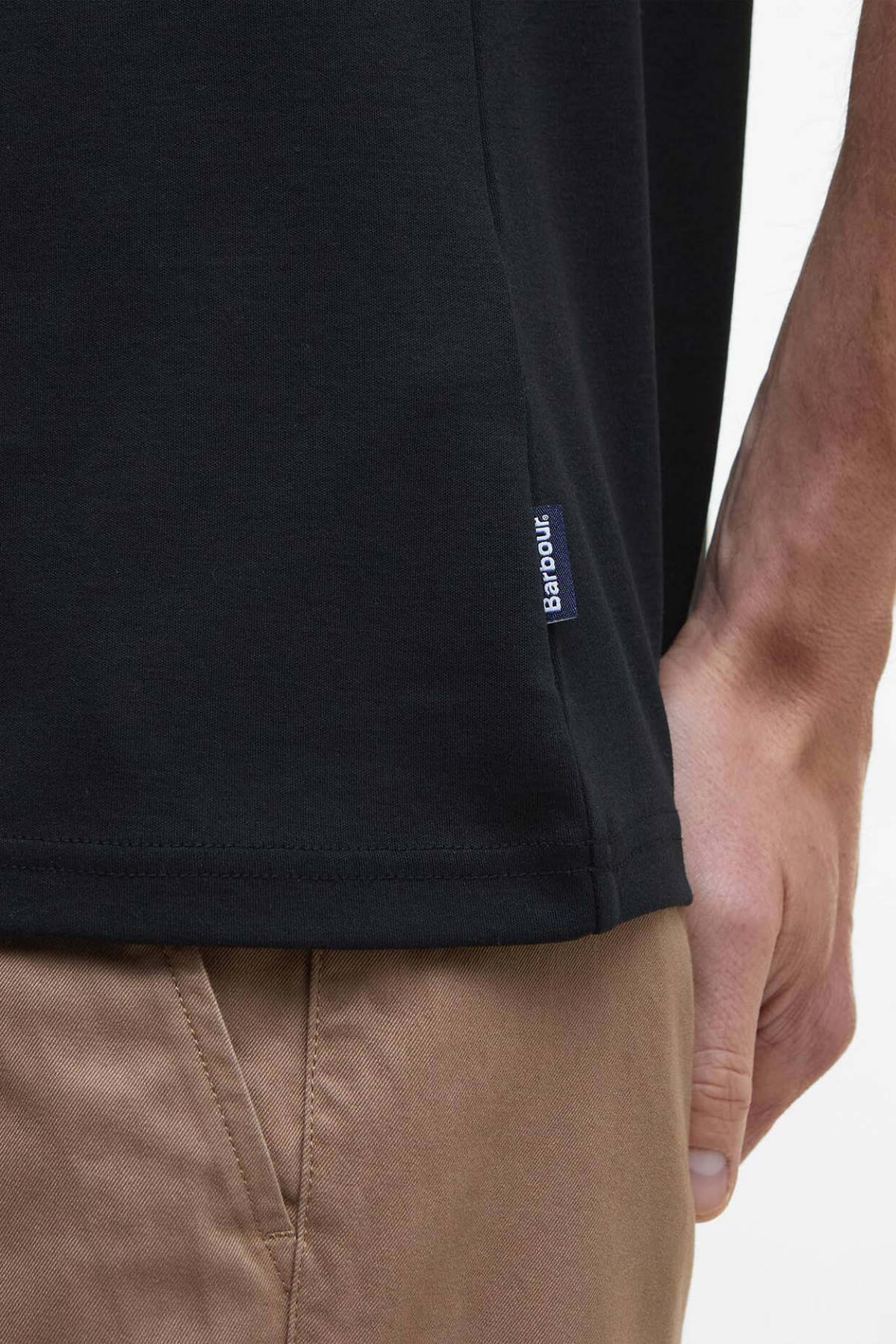 Barbour Premium Corpatch Tailored Polo Yaka BK31 Black