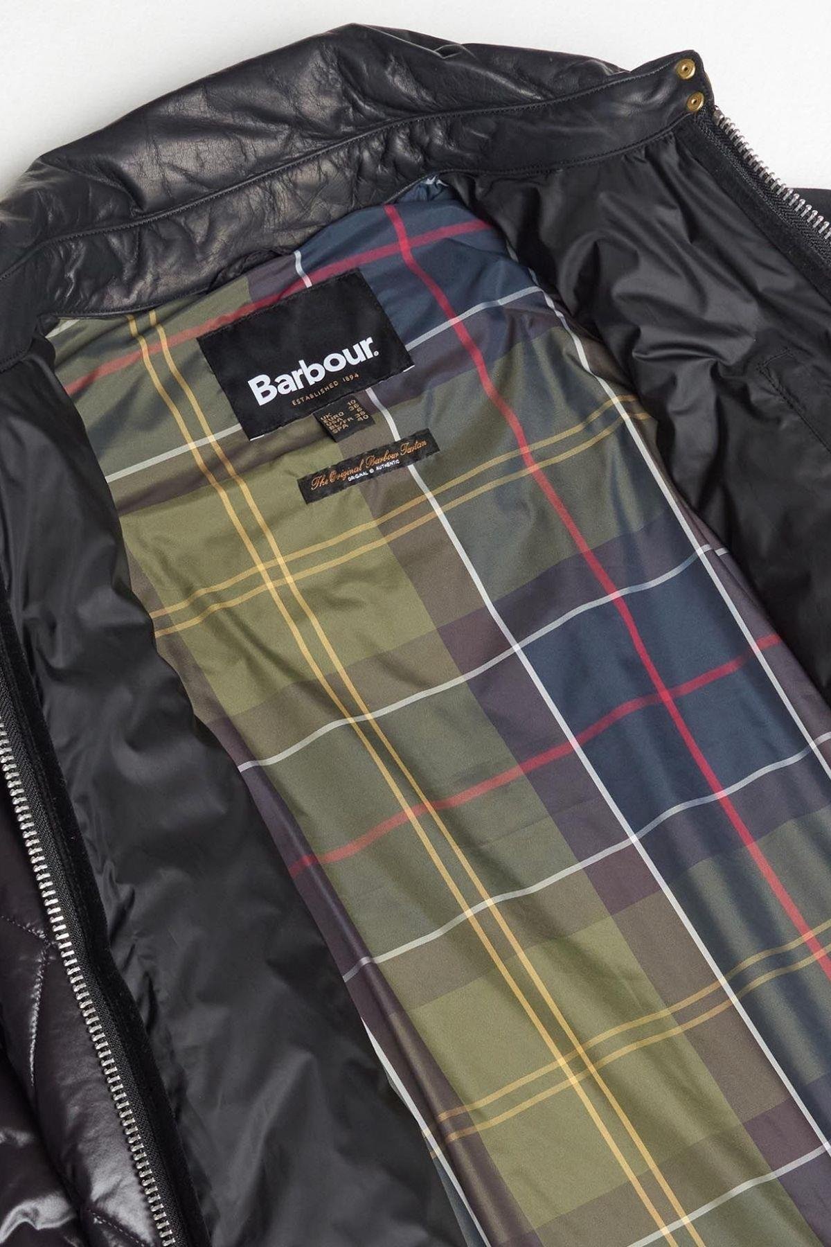 Barbour Premium Woodhall Kapitone Ceket BK11 Black/Classic