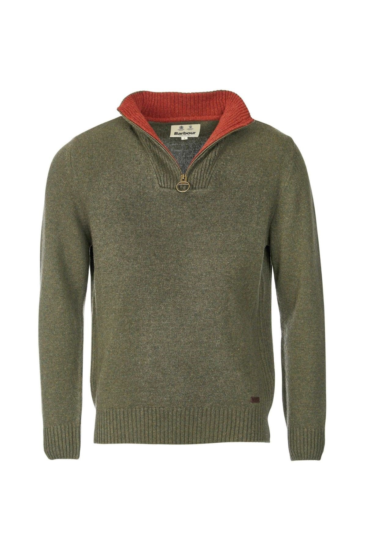 Barbour Pullover Nelson Yarım Fermuar Kazak GY73 Seal