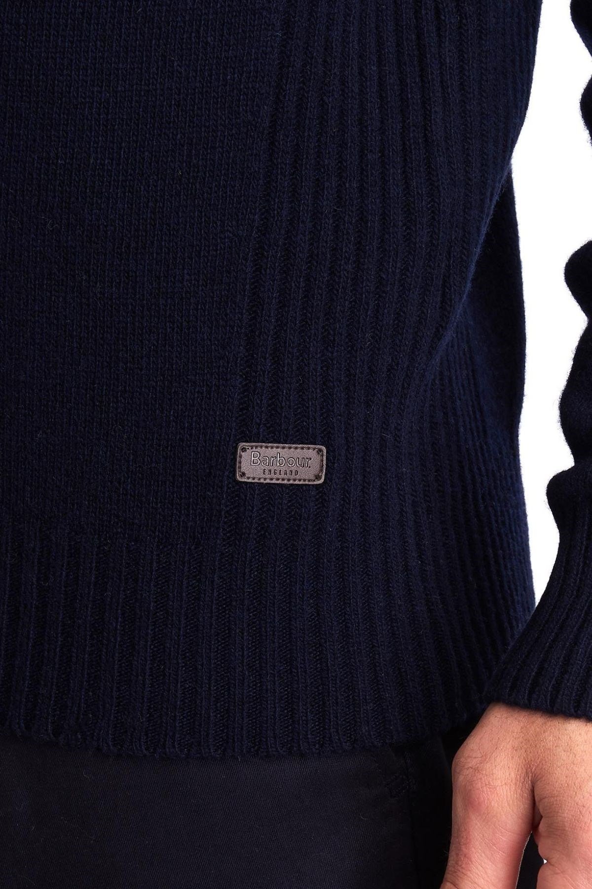 Barbour Pullover Nelson Yarım Fermuar Kazak NY91 Navy