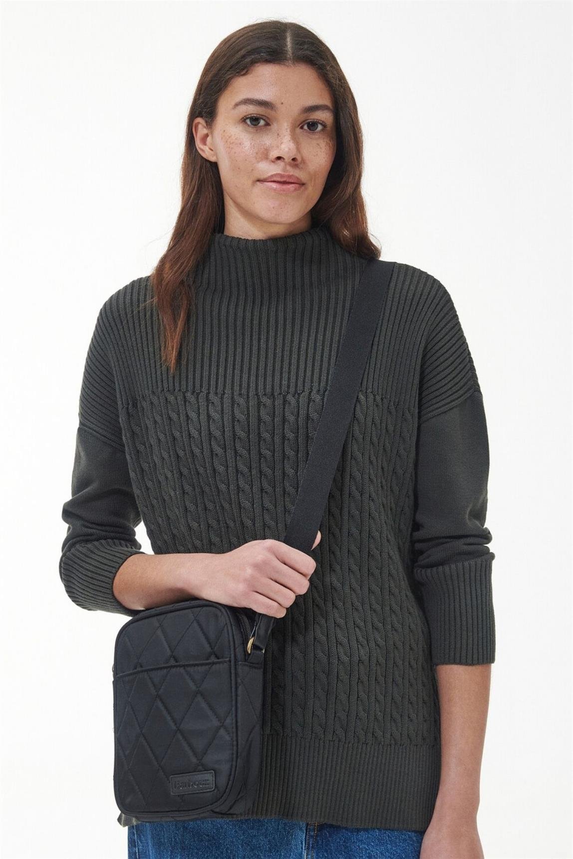 Barbour Quilted Çapraz Çanta BK11 Black
