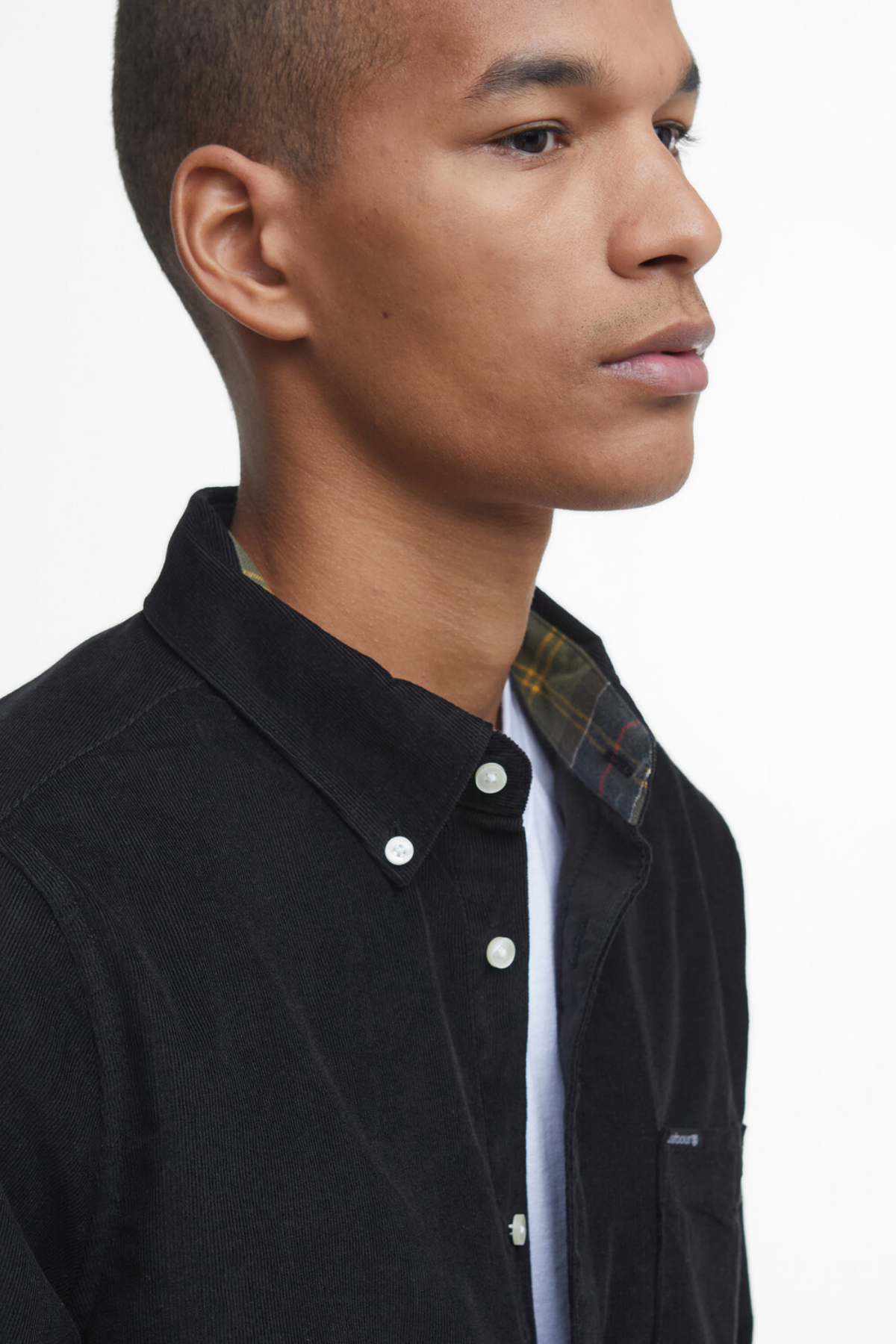 Barbour Ramsey Tailored Cord Gömlek BK31 Black